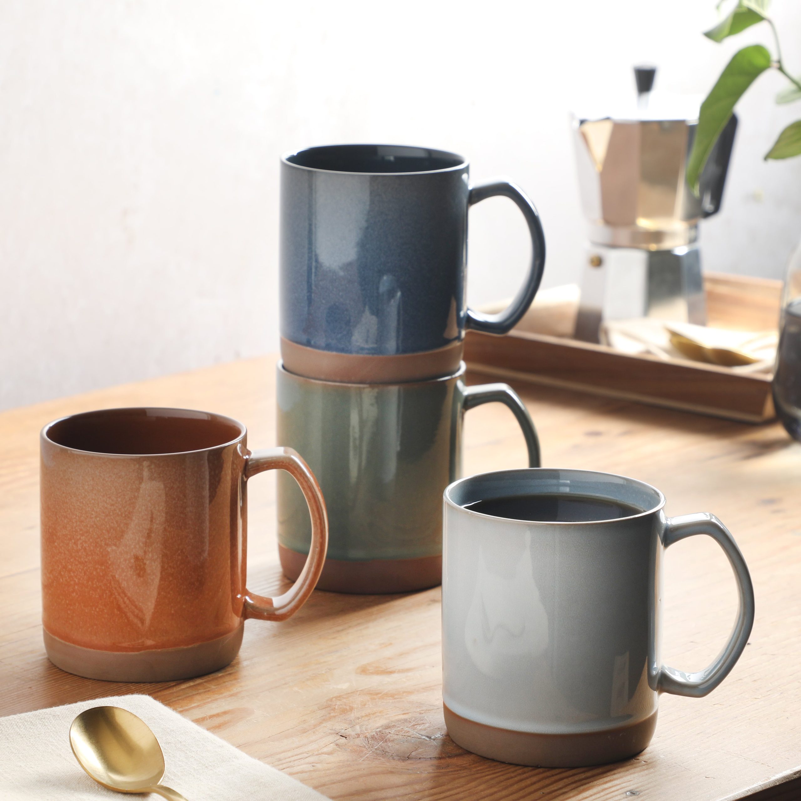 Mr. Coffee Dorsey 4-Piece 18.5oz Assorted Color Mug Set - Image 2
