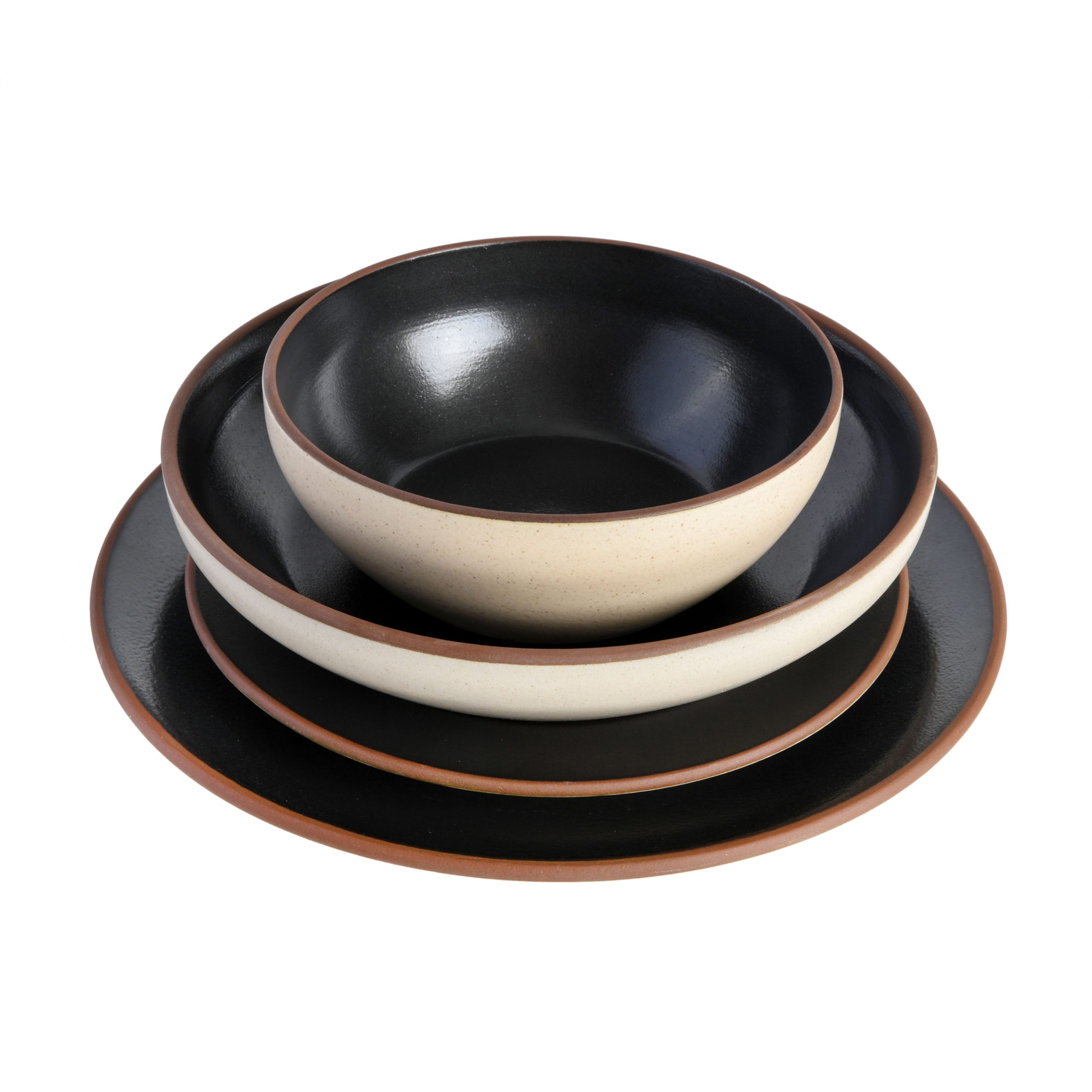 Gibson Elite Contempo Classic 16-Piece Double Bowl Terracotta Dinnerware Set - Image 7