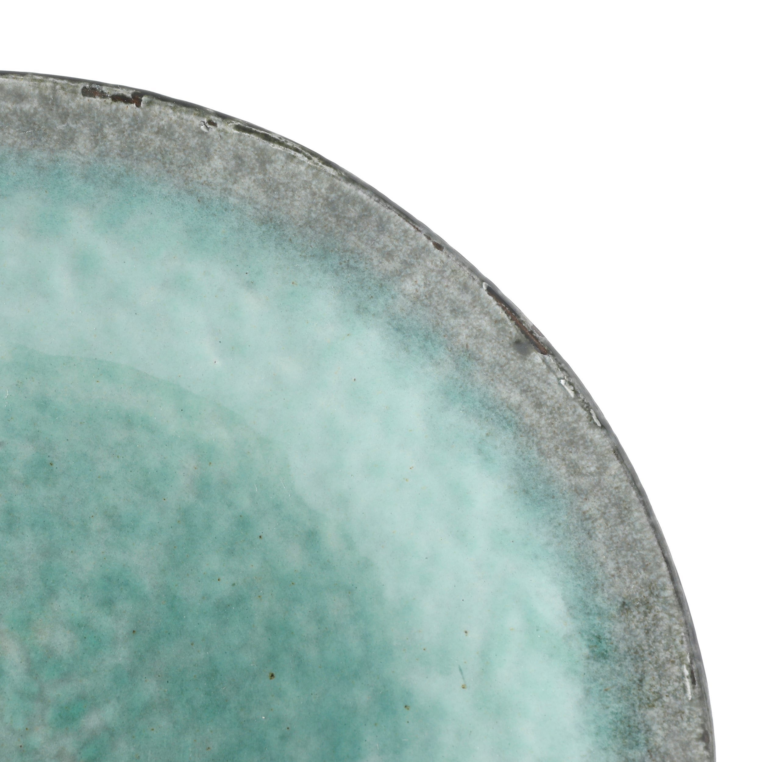 Gibson Elite Green Lantern 16-Piece Double Bowl Reactive Terracotta Dinnerware Set - Image 5