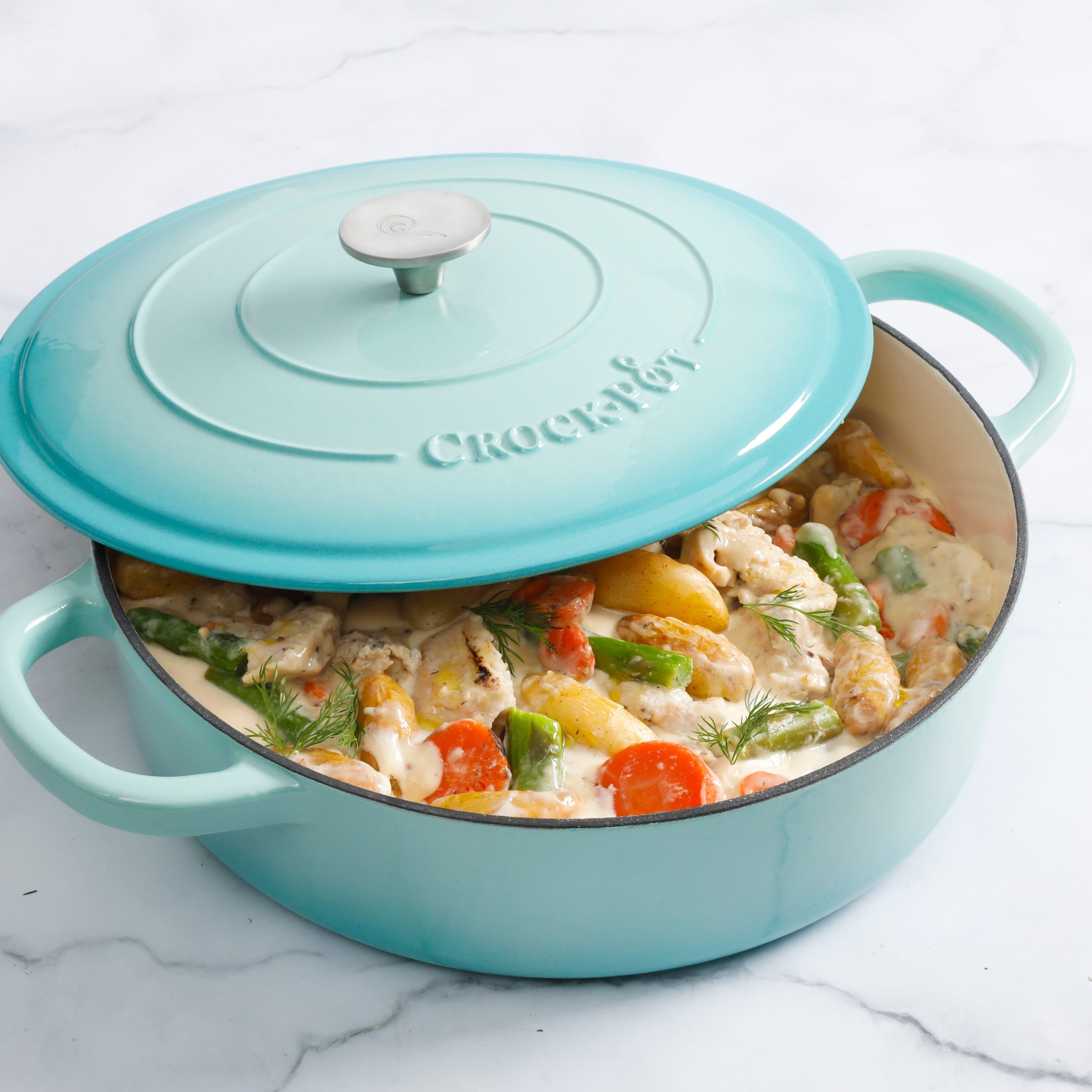 Crock Pot Artisan 5-Quart Enameled Cast Iron Braiser - Image 3