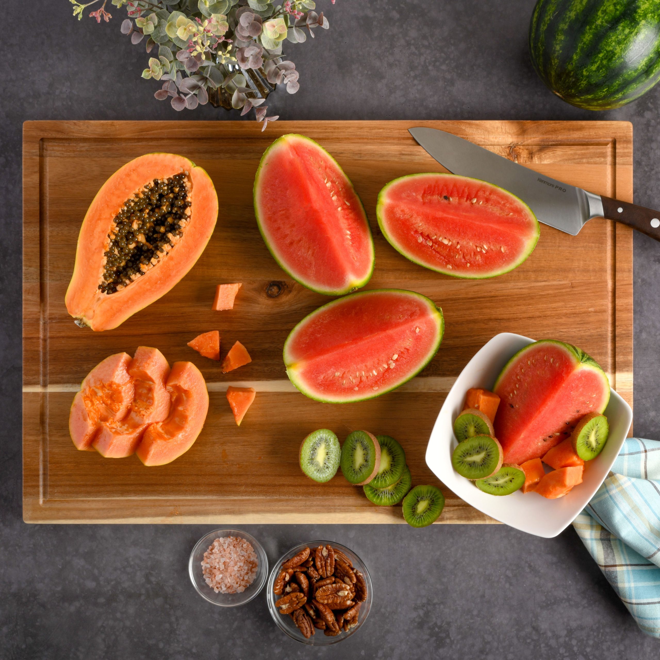 Kenmore Kenosha 24" x16" Acacia Wood Cutting Board - Image 3