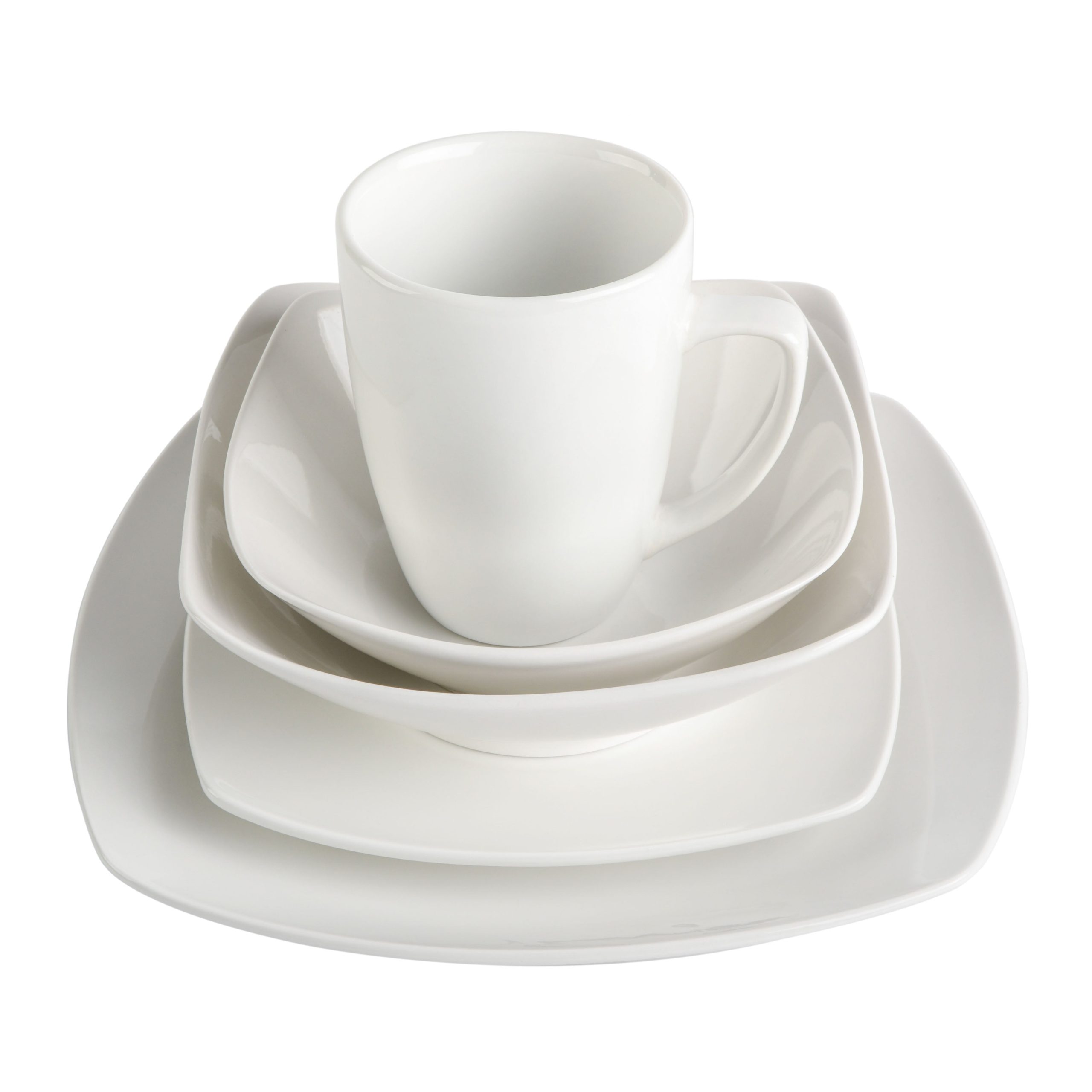 Gibson Home Everyday Square 40-Piece Fine Ceramic Expanded Dinnerware Set - Image 5