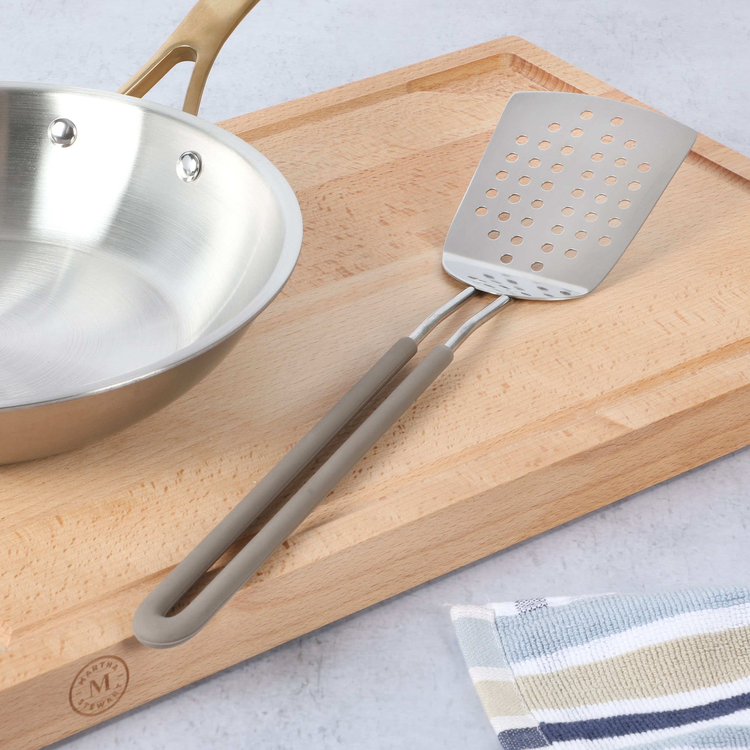 Martha Stewart 9-Piece Stainless Steel Prep & Serve Kitchen Gadgets and Tool Set - Image 2