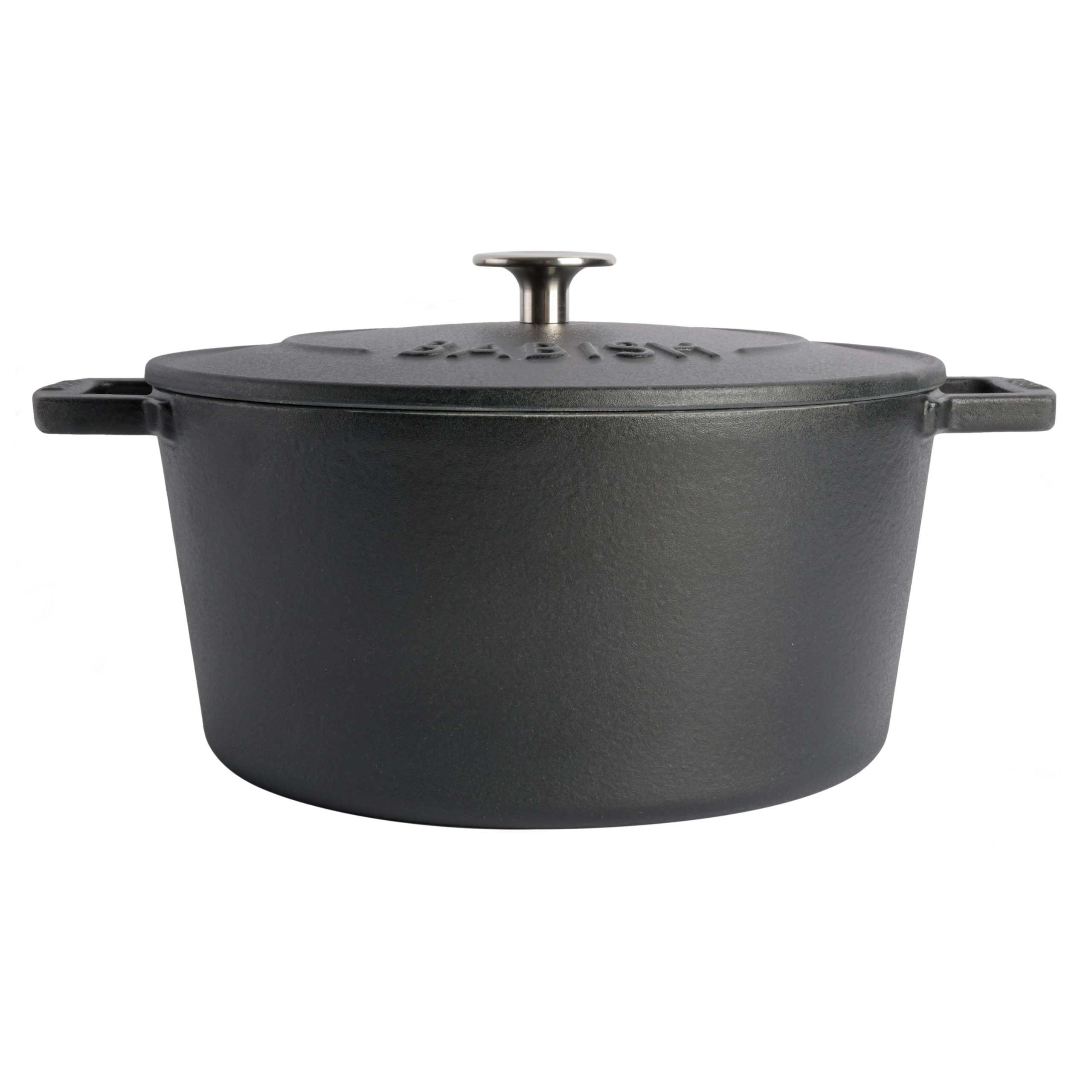 Babish 6-Quart Round Matte Enamel Cast Iron Dutch Oven Pot With Lid - Image 5