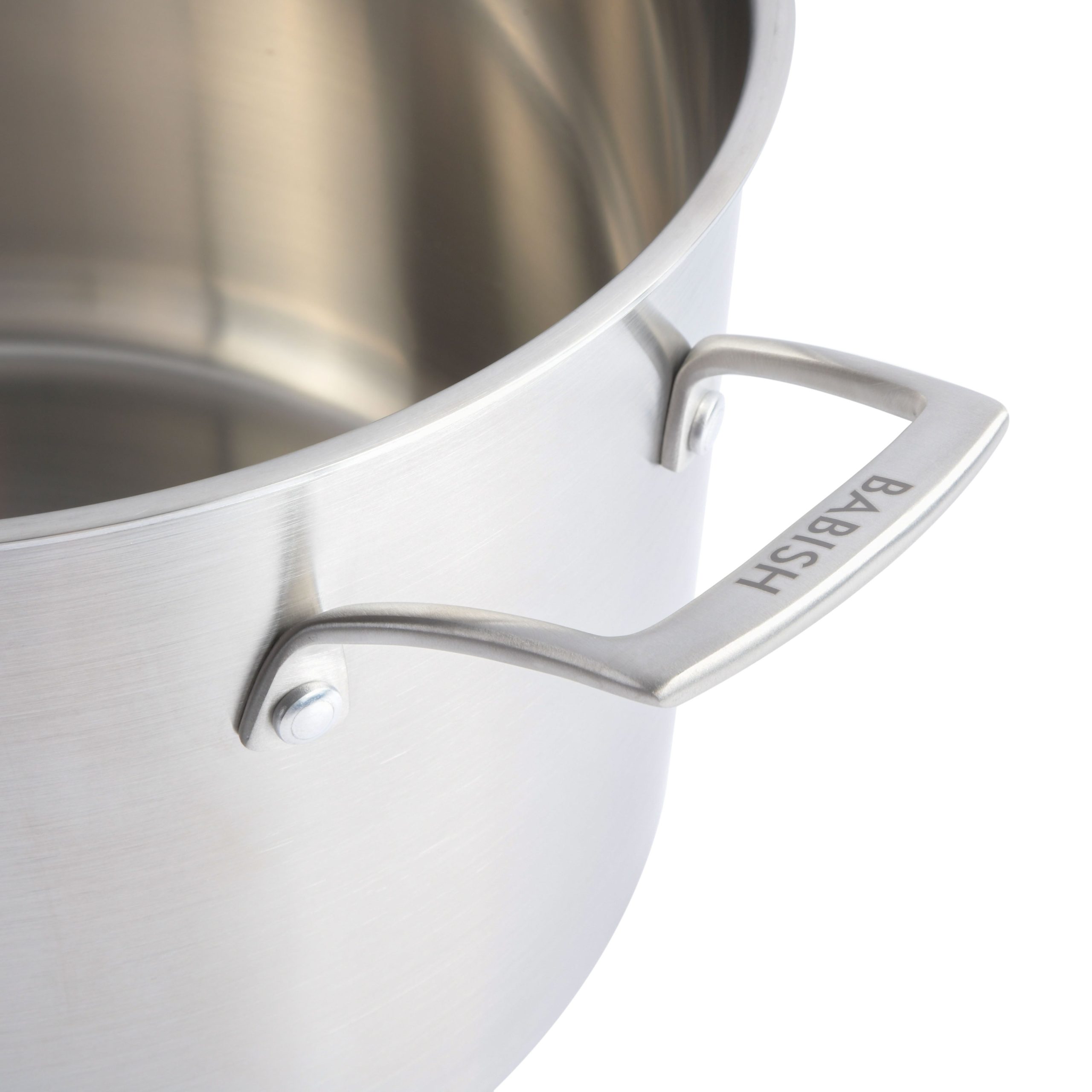 Babish Tri-Ply Stainless Steel Professional Grade Stock Pot w/Lid, 12-Quart - Image 6