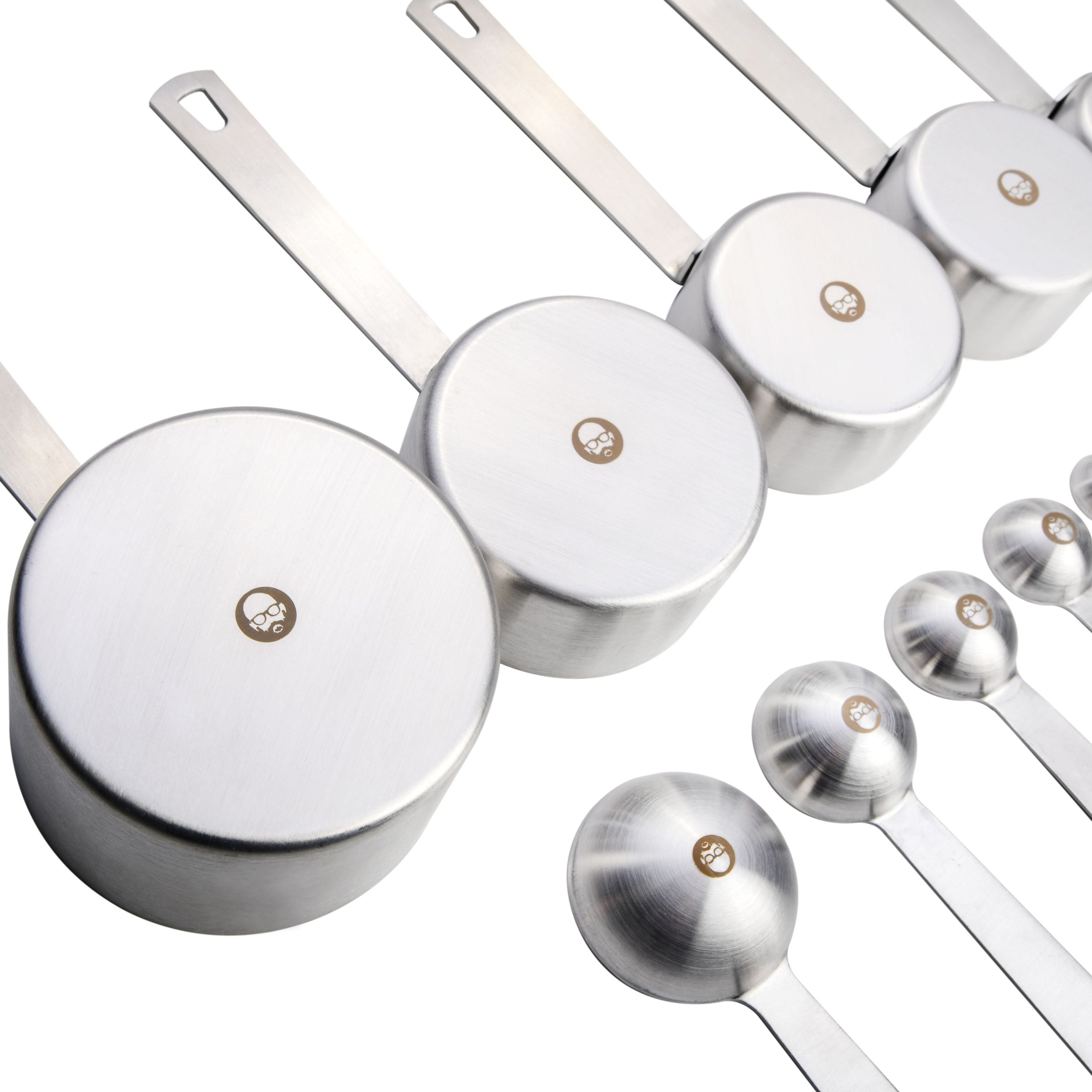Babish 10-Piece Stainless Steel Measuring Cups & Spoons Set - Image 4