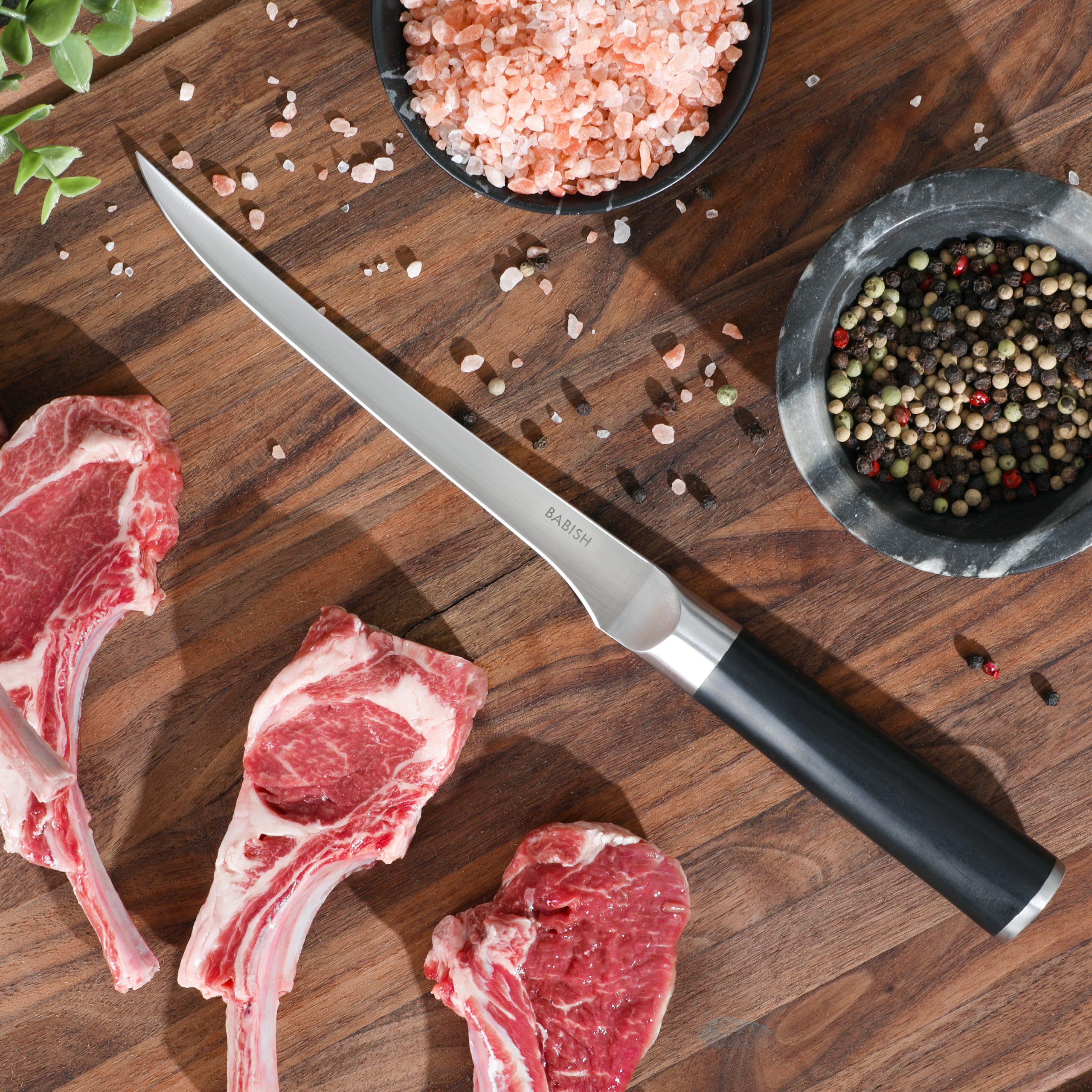 Babish High-Carbon 1.4116 German Steel 7" Boning Knife - Image 2
