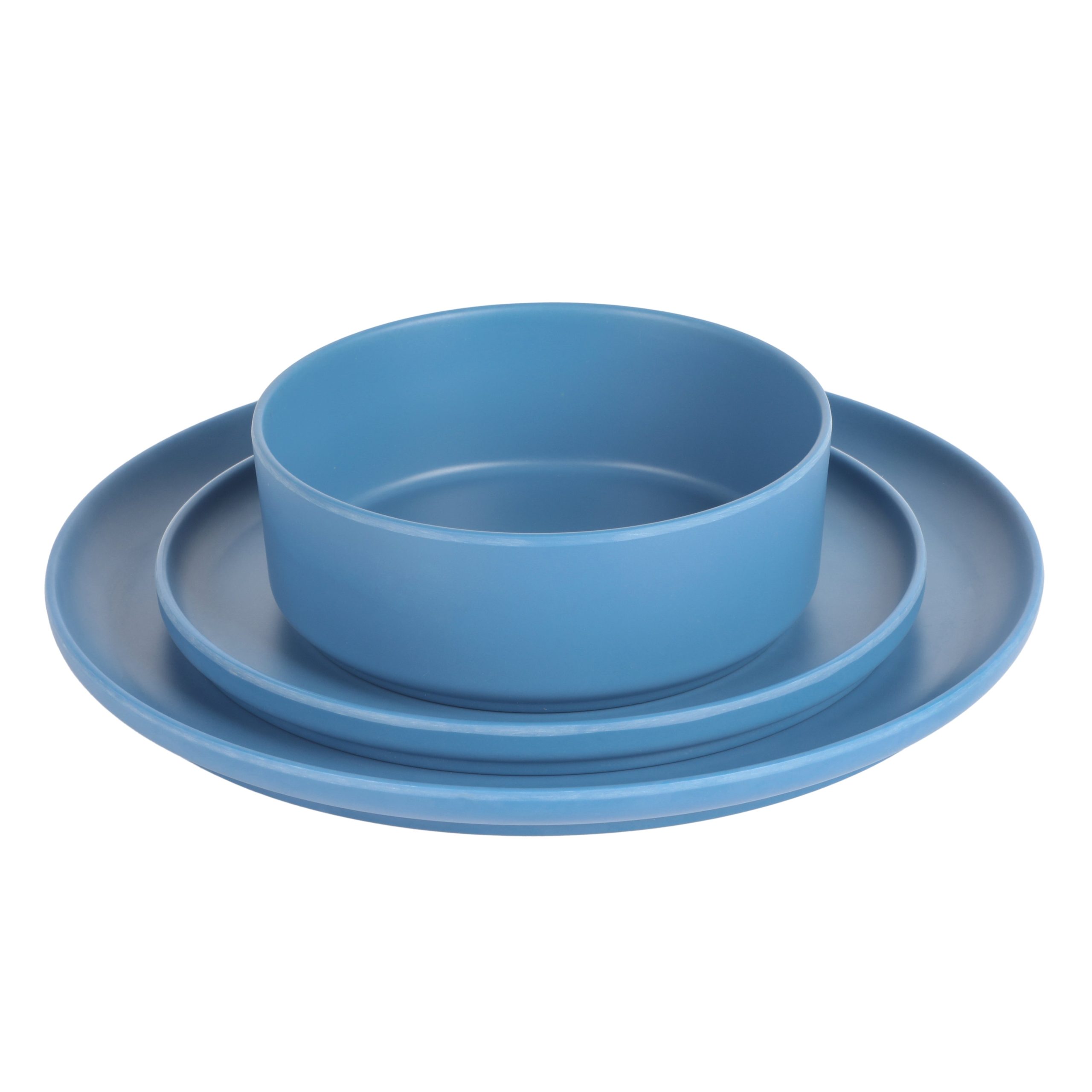 Gibson Home Canyon Crest 12-Piece Stackable Matte Melamine Dinnerware Set - Image 8