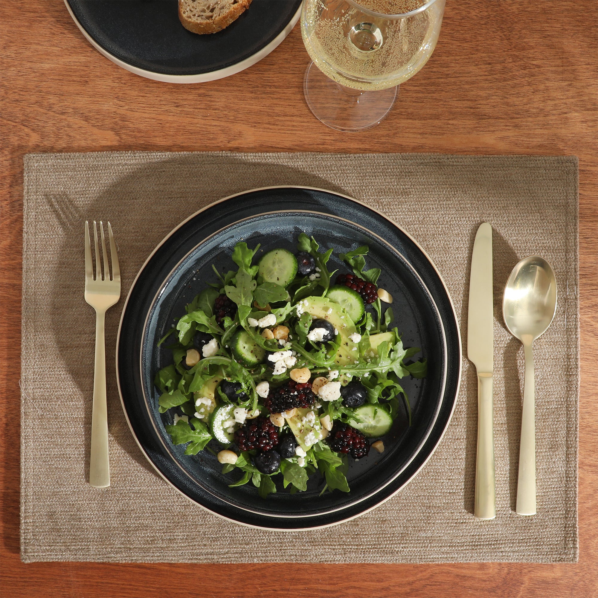 Gibson Elite Liberty Bay 16-Piece Pottery Clay Stoneware Dinnerware Set – Reactive Glaze, Stackable Plates and Bowls W/ Pasta Bowl, Service for 4 – Microwave & Dishwasher Safe - Image 7