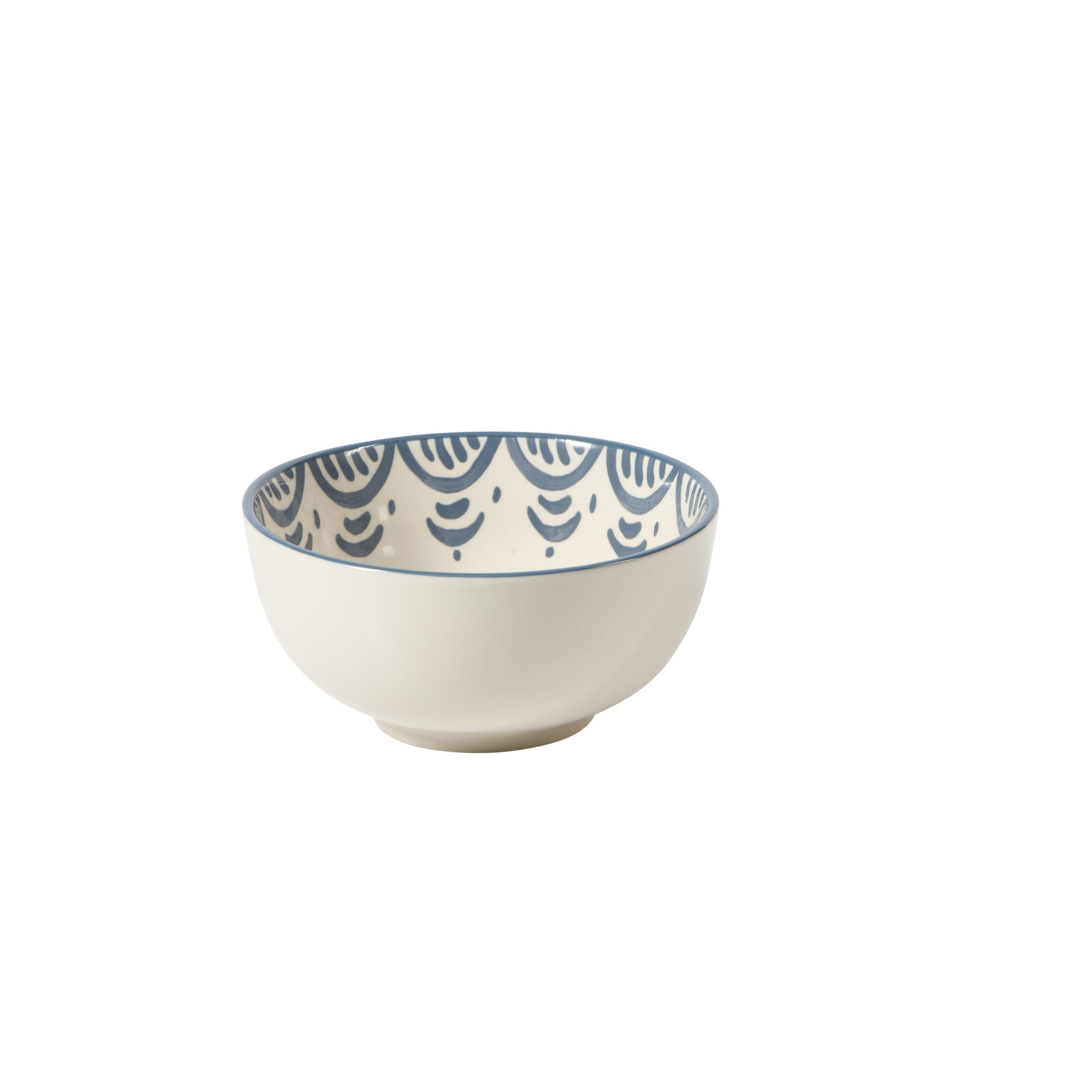Bloomhouse - 2-Time Oprah’s Favorite Things - Valencia Flor 16 Piece Dinnerware Set, Artisanal Decorated Stoneware Plates & Bowls, Service for 4, Microwave & Dishwasher Safe, Iris Blue - Image 8