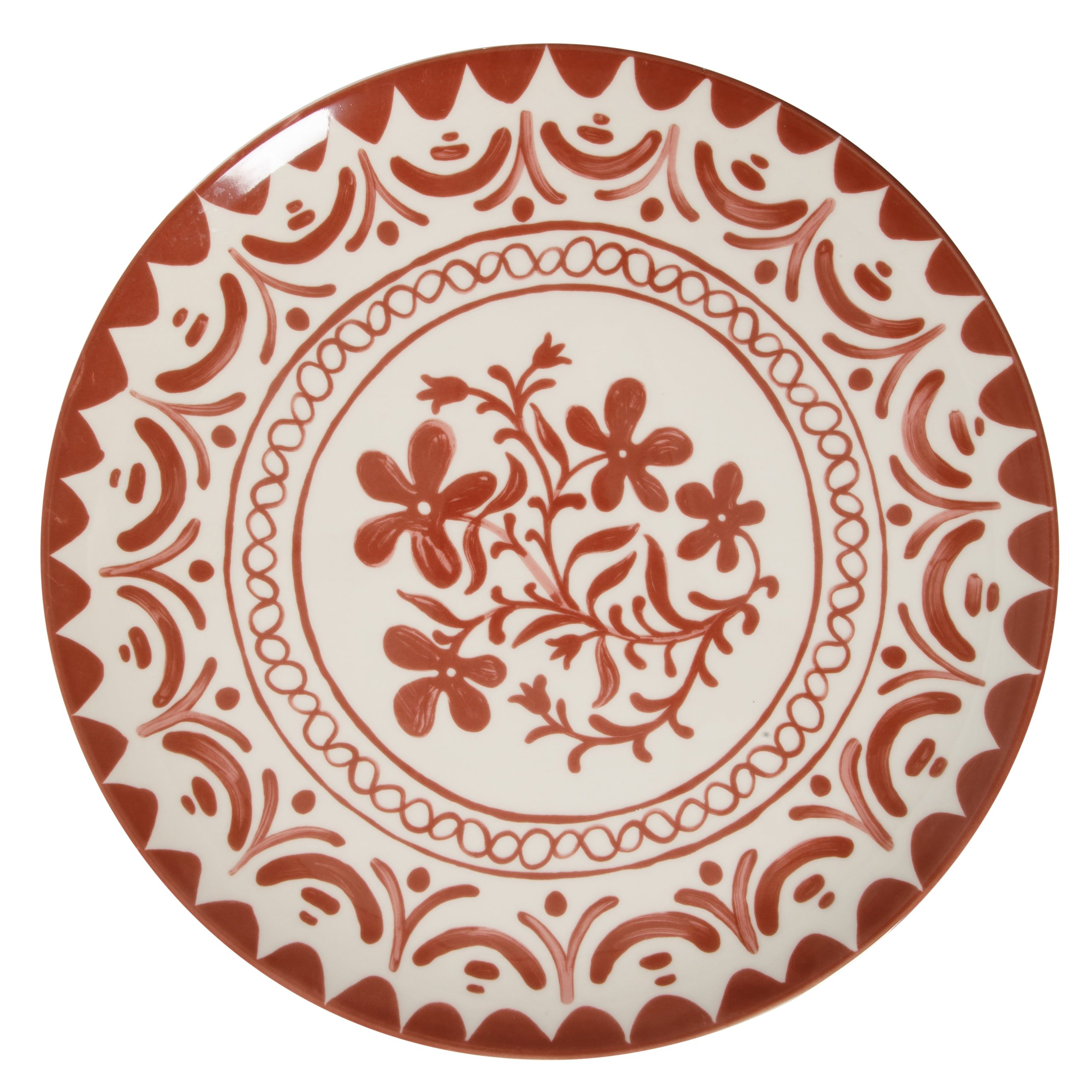 Bloomhouse - 2-Time Oprah’s Favorite Things - Valencia Flor 2 Piece 13” Serving Platter Set, Stoneware Platters, Mediterranean Floral Decal Design, Microwave & Dishwasher Safe, Iris Blue - Image 15