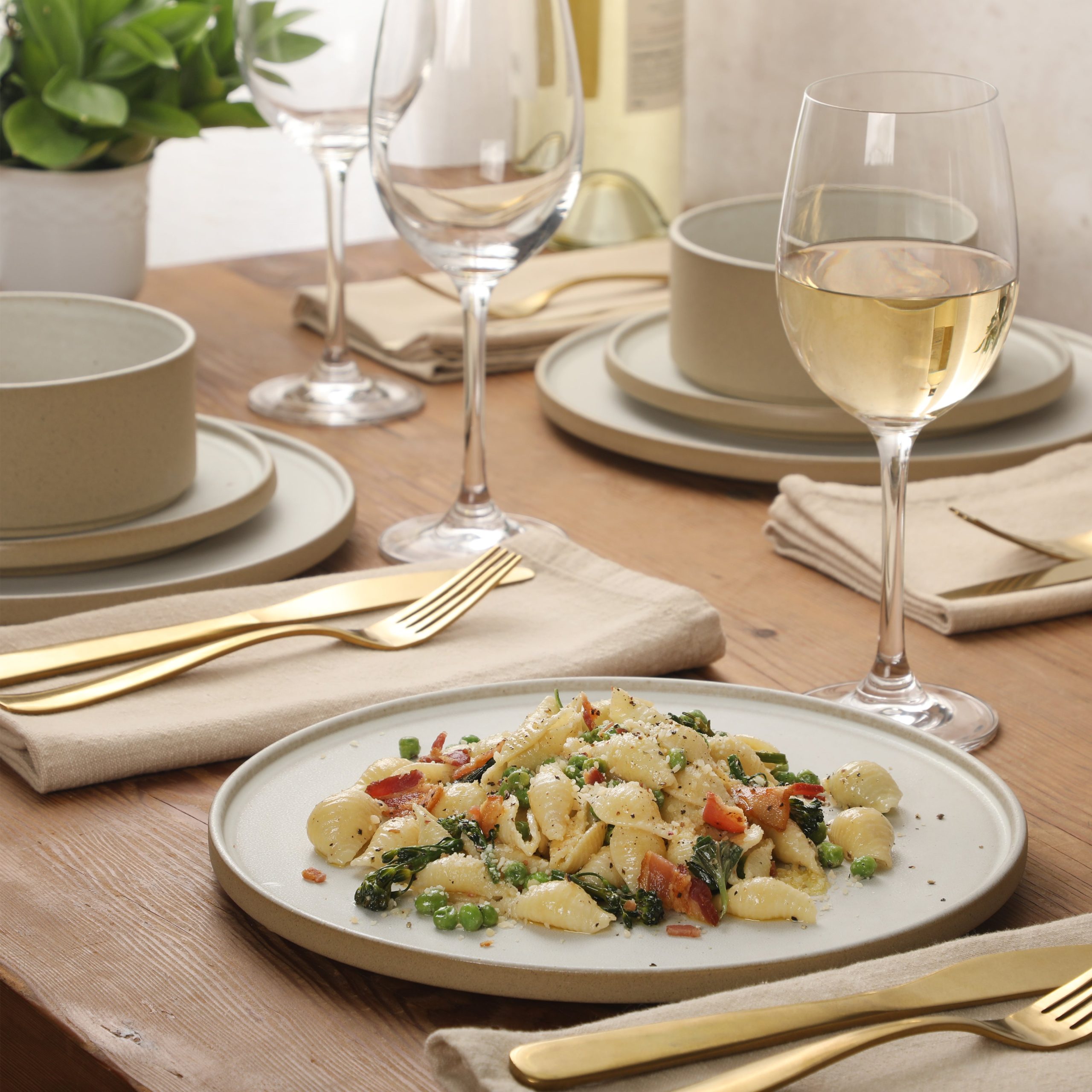 Gibson Elite Villa Amadora - Made in Portugal - 12 Piece Dinnerware Set for 4, Stoneware Plates and Bowls Sets,Dinner Plates, Salad Plates, Cereal Bowls - Image 14