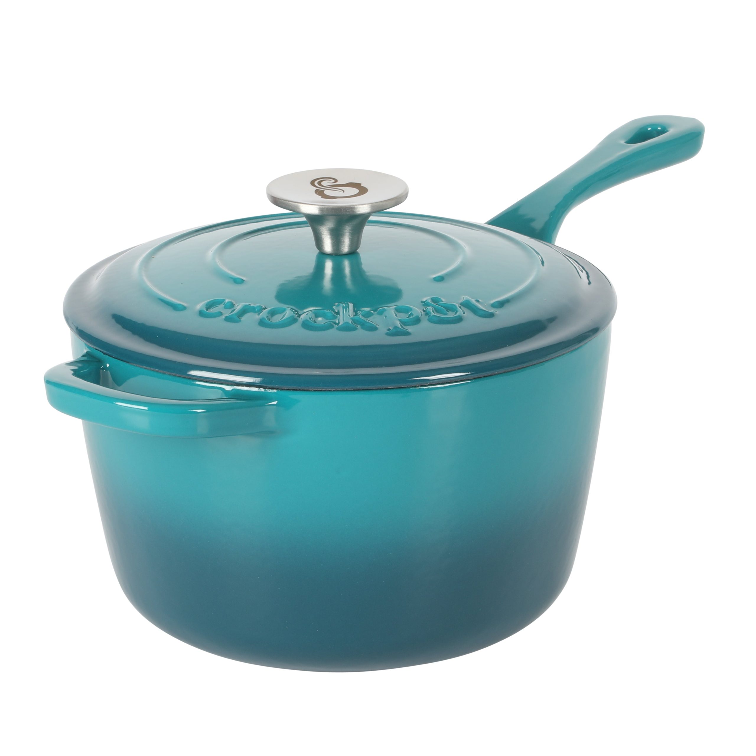 Crock-Pot 3 Qt Enamel Cast Iron Sauce Pan W/Lid - Image 5