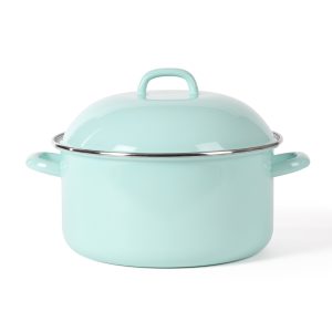 Martha Stewart 6-Quart Enamel on Steel Dutch Oven - Martha Blue
