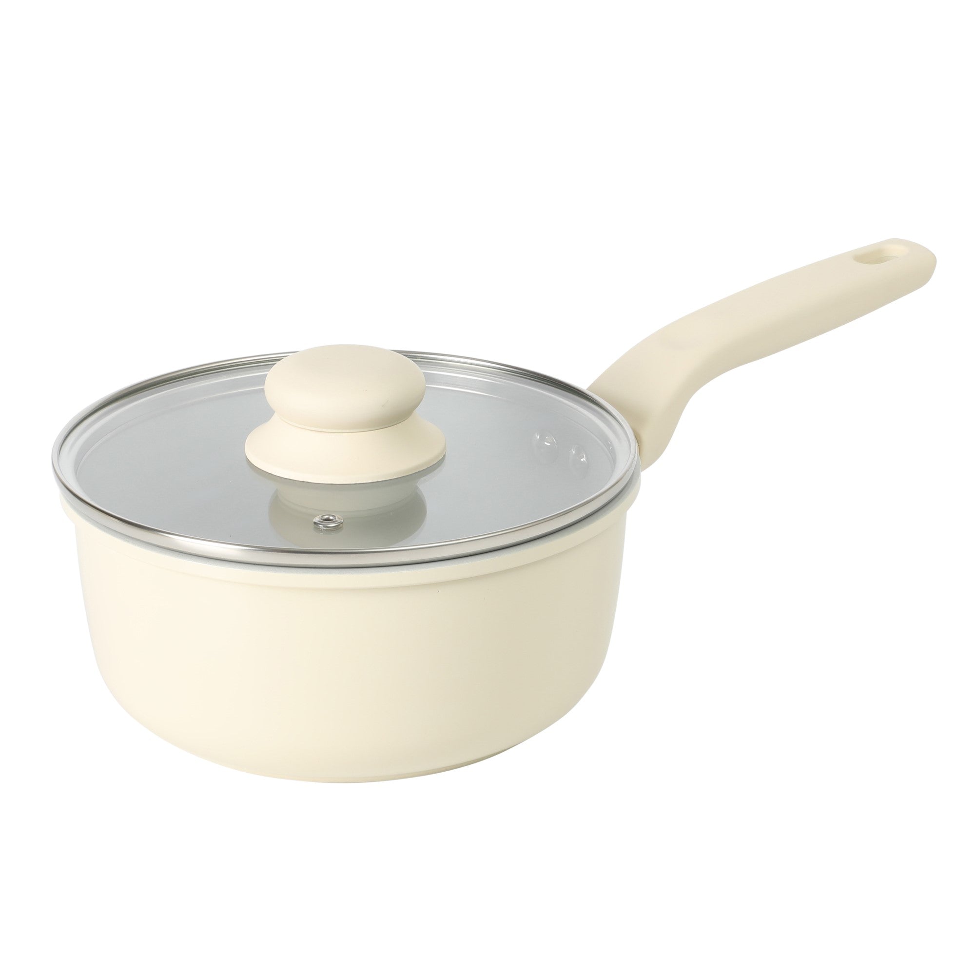 Gibson Home Barnsdall 10 Piece Premium PFA Free Ceramic Nonstick Pots and Pans Aluminum Cookware Set W/ Kitchen Tools - Linen - Image 11