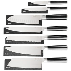 Babish High-Carbon 1.4116 German Steel 14 Piece Full Tang Forged Knife Set W/ Sheaths
