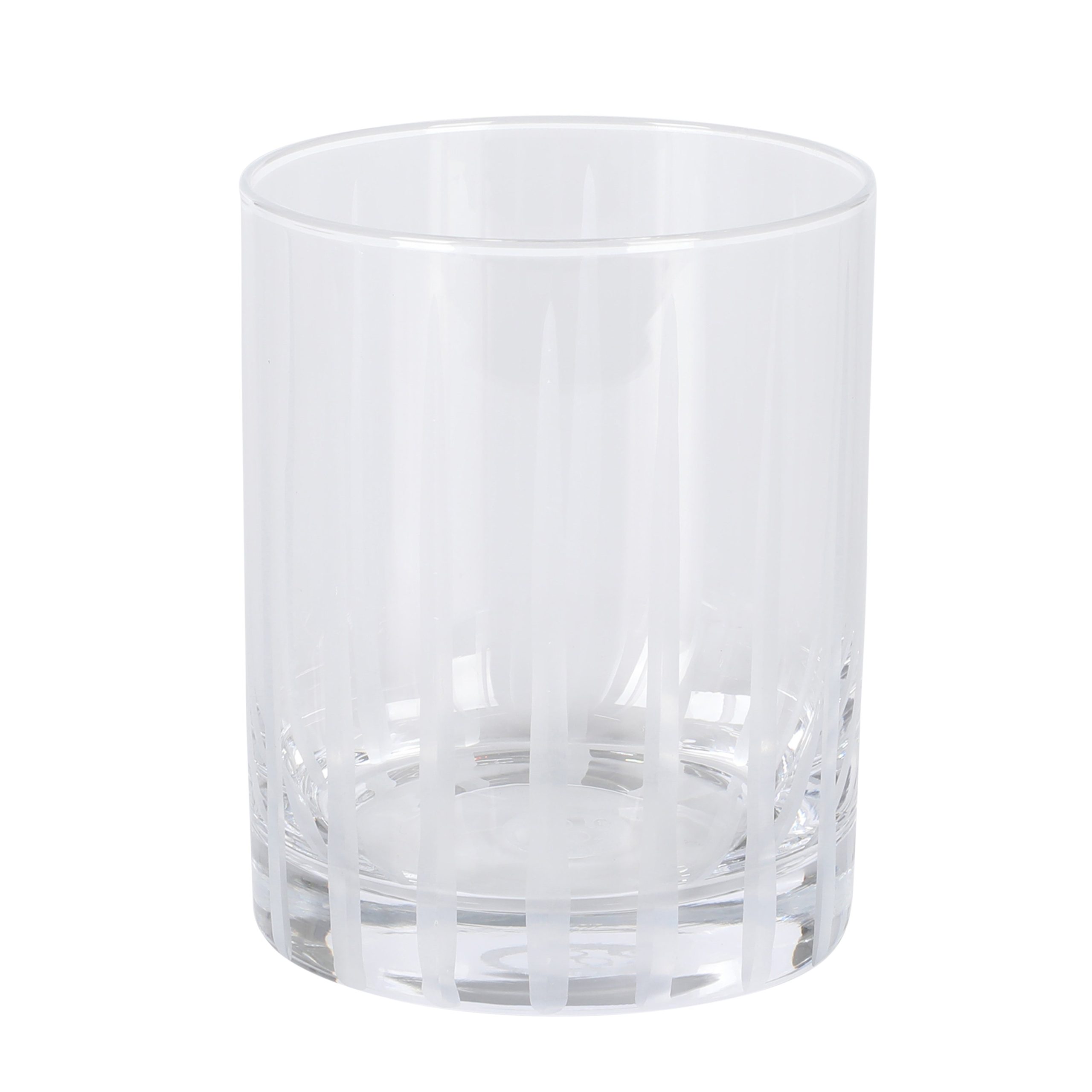 Babish 4 Piece 14 OZ DOF Old Fashioned Drinking and Whiskey Glass - Etched Handmade Clear Glass - Image 5