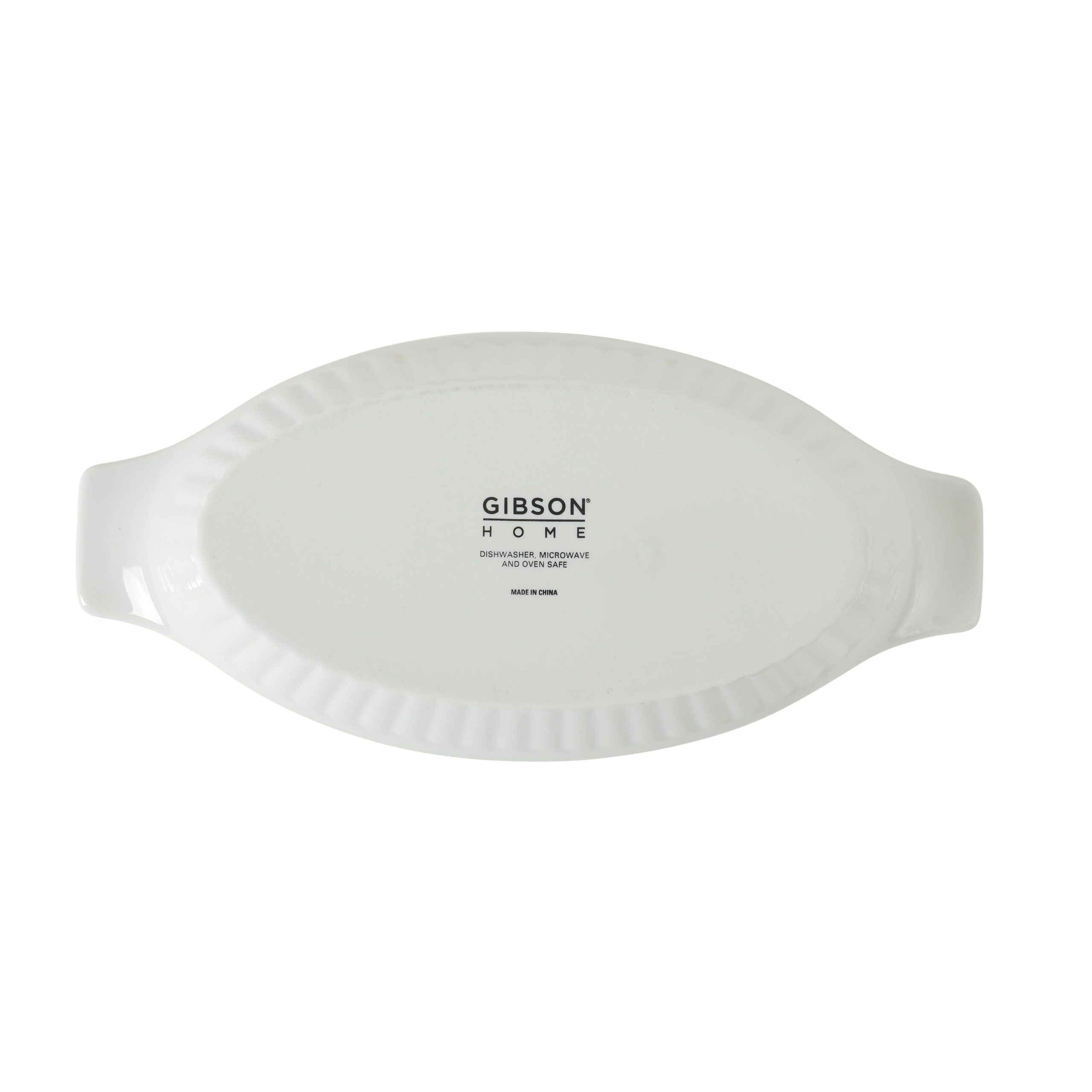 Gibson Home Gracious Dining Oval Au Gratin Baking Dishes, 4-Piece Set – 9 oz Oven Safe Banana Split Bowls, Ceramic Small Casserole Dishes with Handles, Microwave & Dishwasher Safe Mini Bakeware, White - Image 6