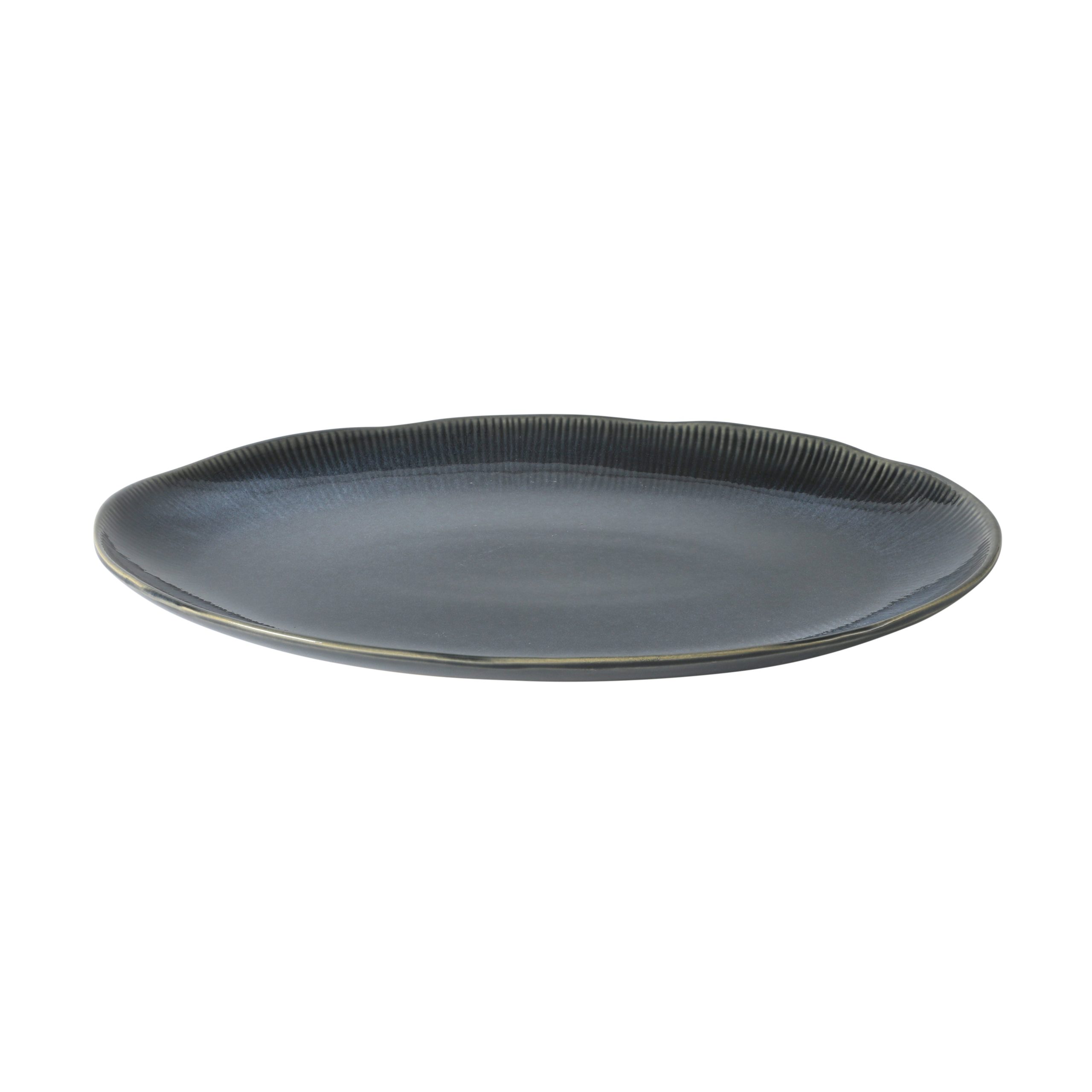 Gibson Elite Sandy Pines 3 Piece Oval Platter Set, 15.7”, 13.75” & 12” Stoneware Serving Platters, Reactive Glaze Finish, Microwave & Dishwasher Safe - Image 10