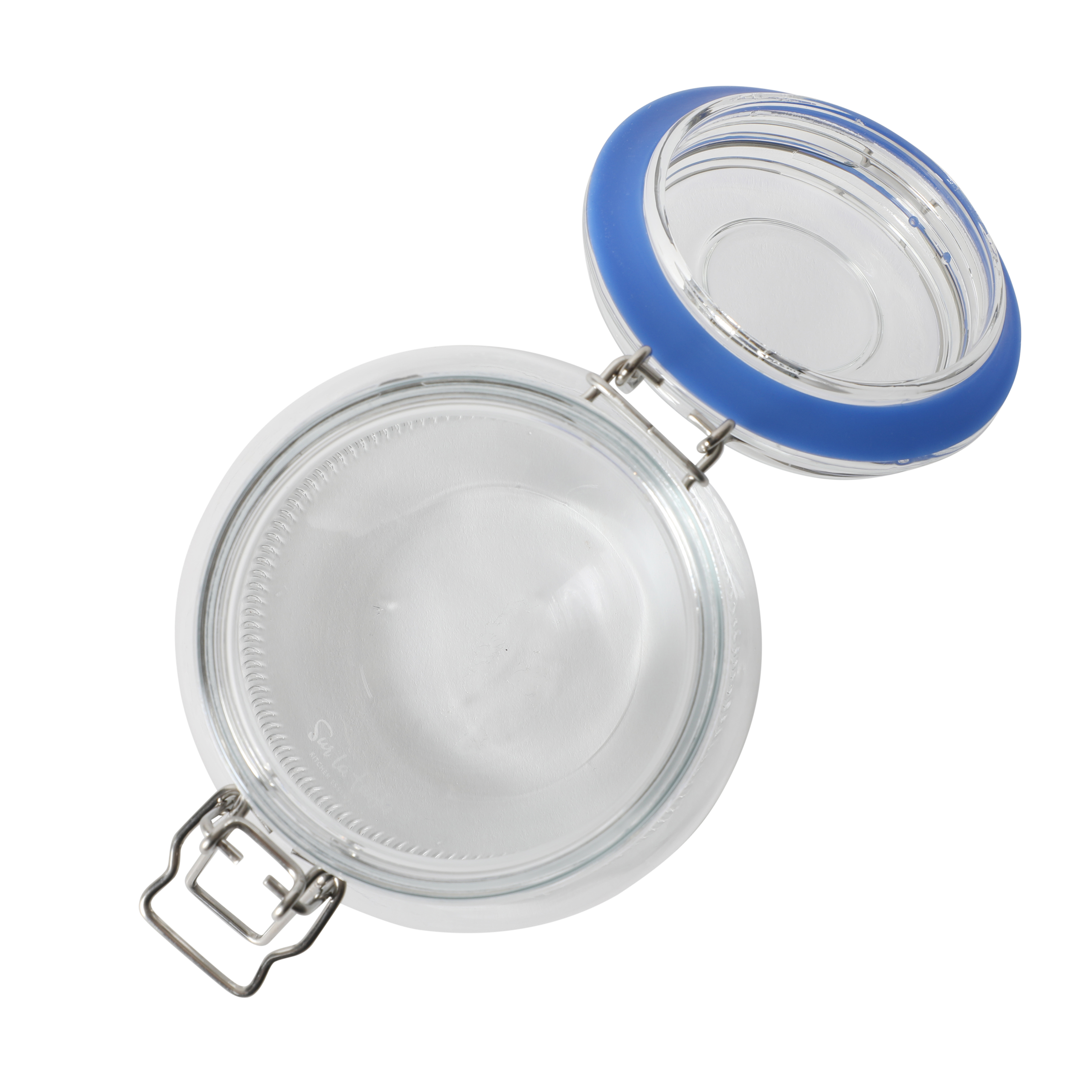 Sur La Table Lyon Court 4-Piece Glass Canister Set with Airtight Trigger Clamp Lids, Clear – 71 oz, 54 oz, 37 oz & 22.5 oz Sizes, Rubber Gasket Seal, Dishwasher Safe Food Storage Jars - Image 5