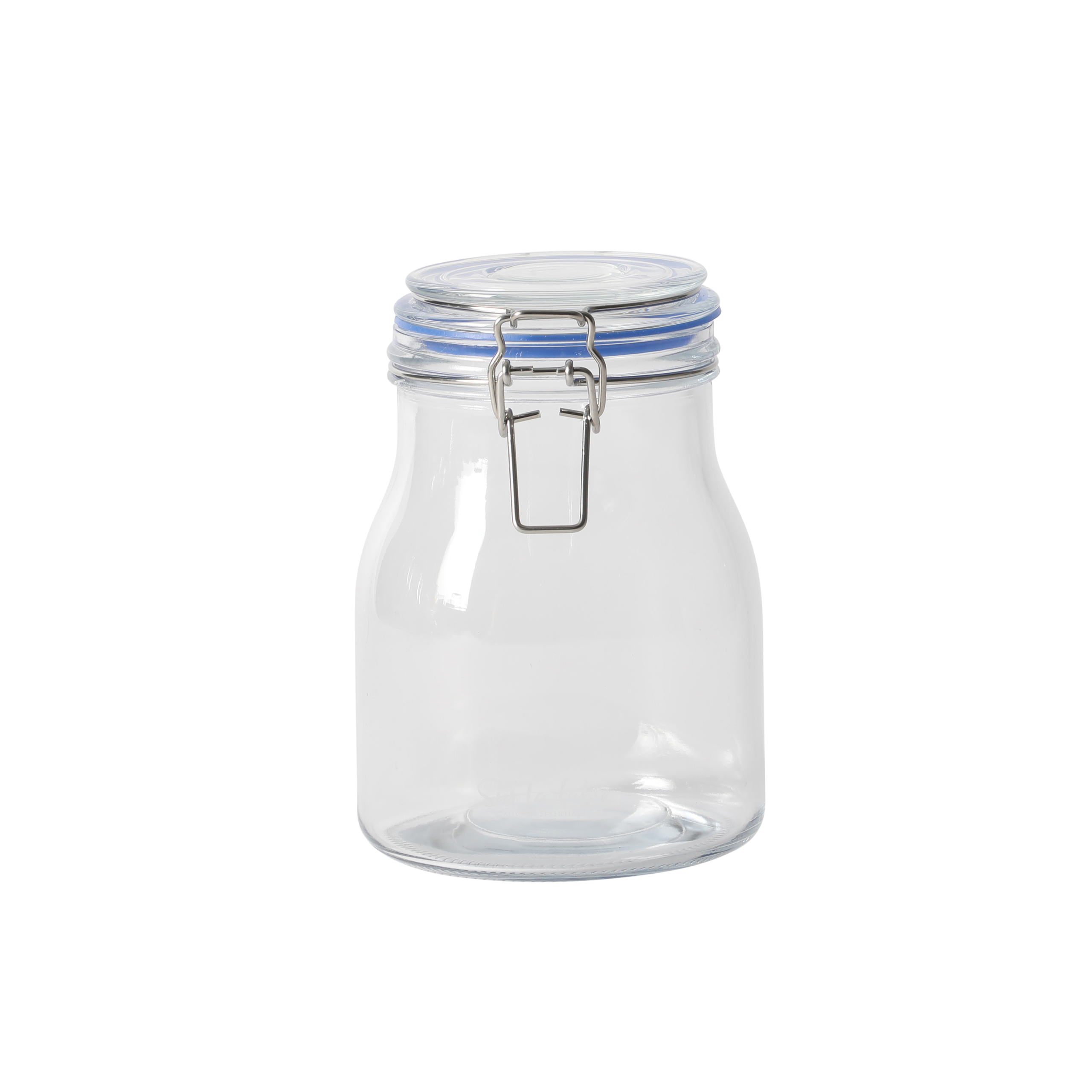 Sur La Table Lyon Court 4-Piece Glass Canister Set with Airtight Trigger Clamp Lids, Clear – 71 oz, 54 oz, 37 oz & 22.5 oz Sizes, Rubber Gasket Seal, Dishwasher Safe Food Storage Jars - Image 7