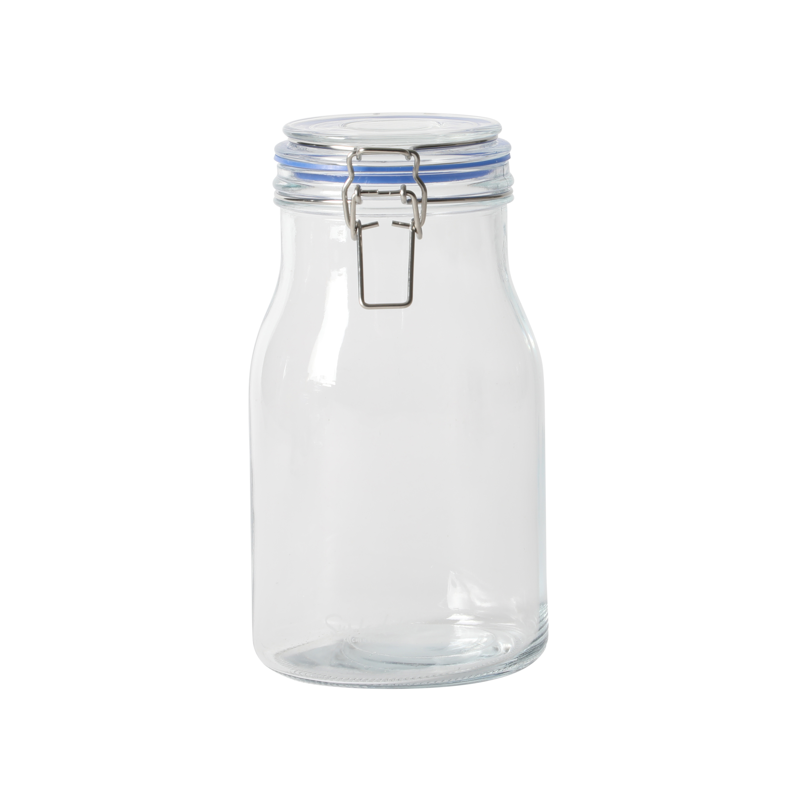 Sur La Table Lyon Court 4-Piece Glass Canister Set with Airtight Trigger Clamp Lids, Clear – 71 oz, 54 oz, 37 oz & 22.5 oz Sizes, Rubber Gasket Seal, Dishwasher Safe Food Storage Jars - Image 8