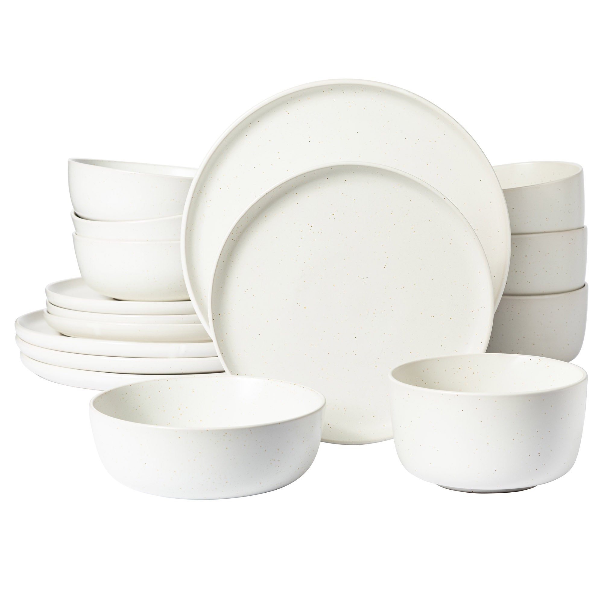 Gibson Elite James Street 16-Piece Reactive Stoneware Double Bowl Dinnerware Set - Image 7