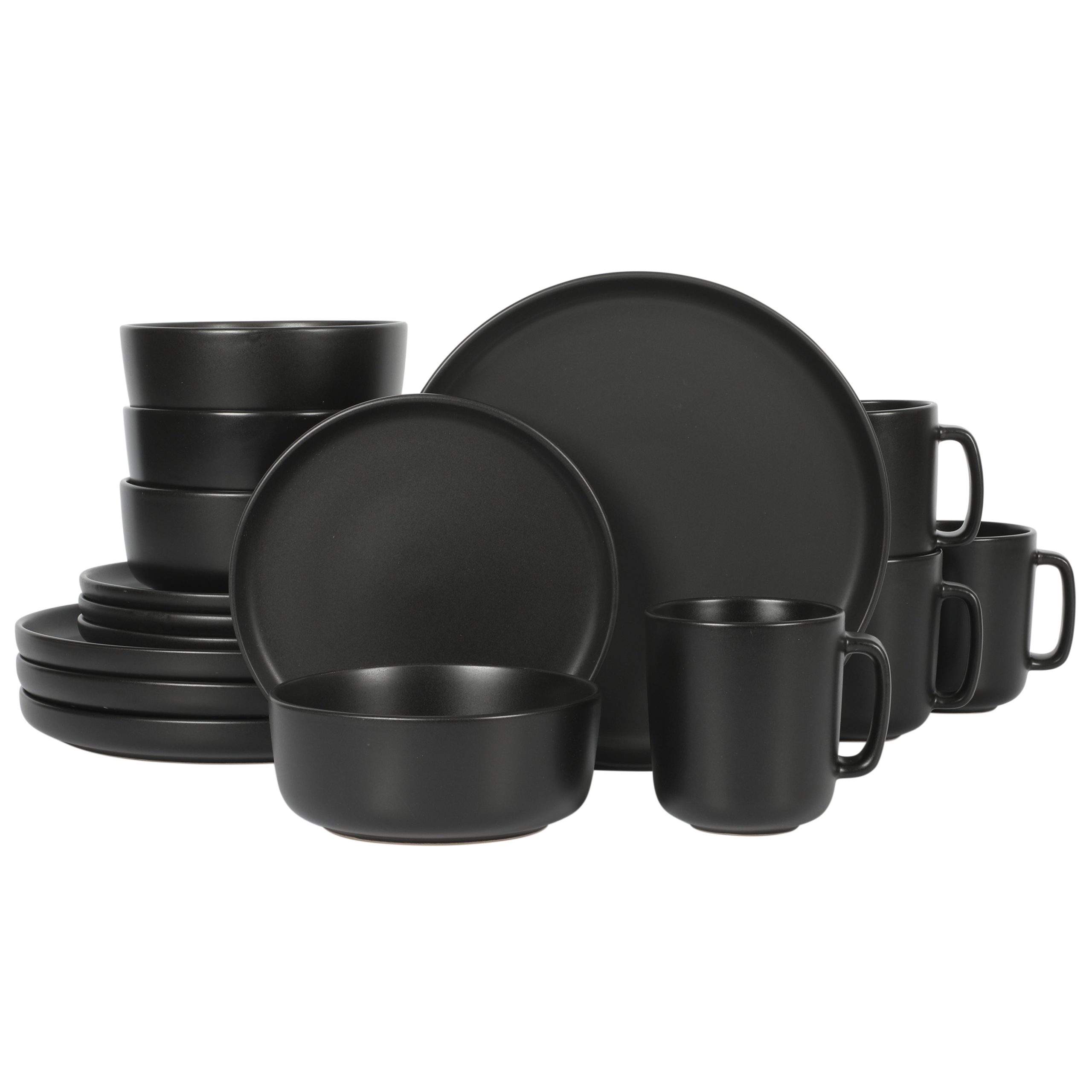 Gibson Home Zuma 16-Piece Round Matte Stoneware Dinnerware Set - Image 6