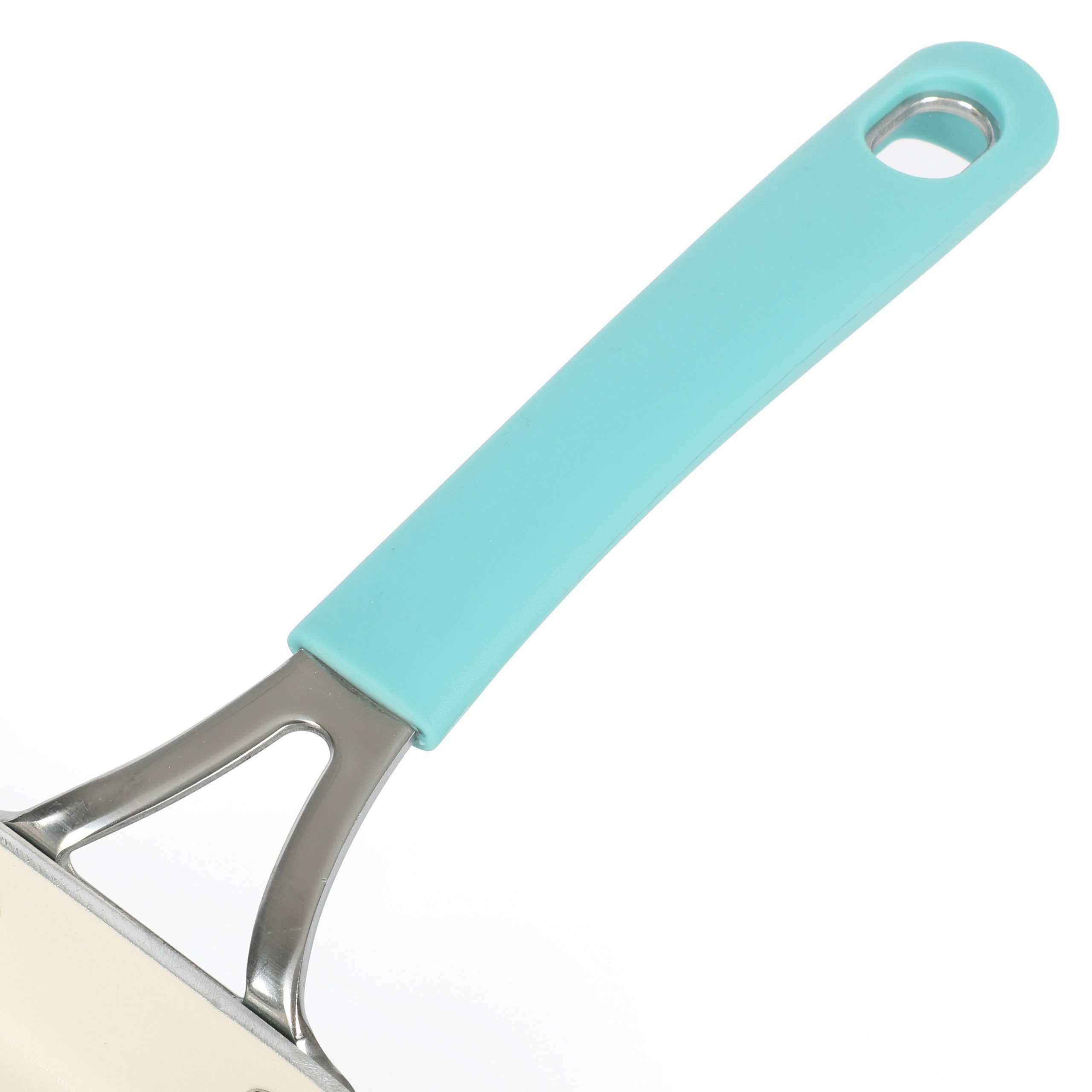 Martha Stewart Everyday Charlemont 10-Inch Teal Aluminum Square Griddle - Image 4