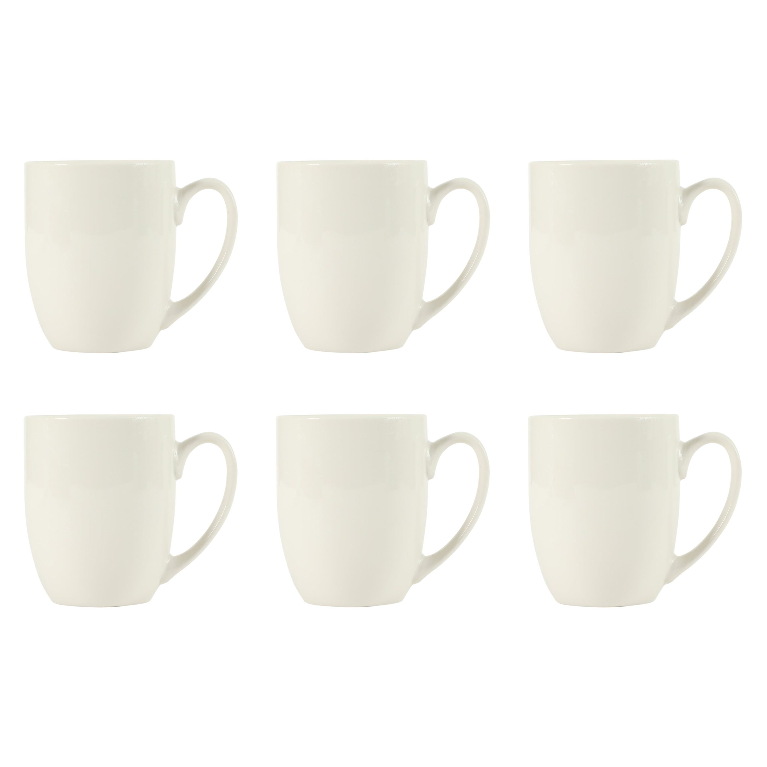 Gibson Home Great Essentials 16 Ounce Porcelain Coffee Mugs - Set of 6 - Cups for Latte, Hot Tea, Cappuccino, Mocha, Espresso, Cocoa - Image 7