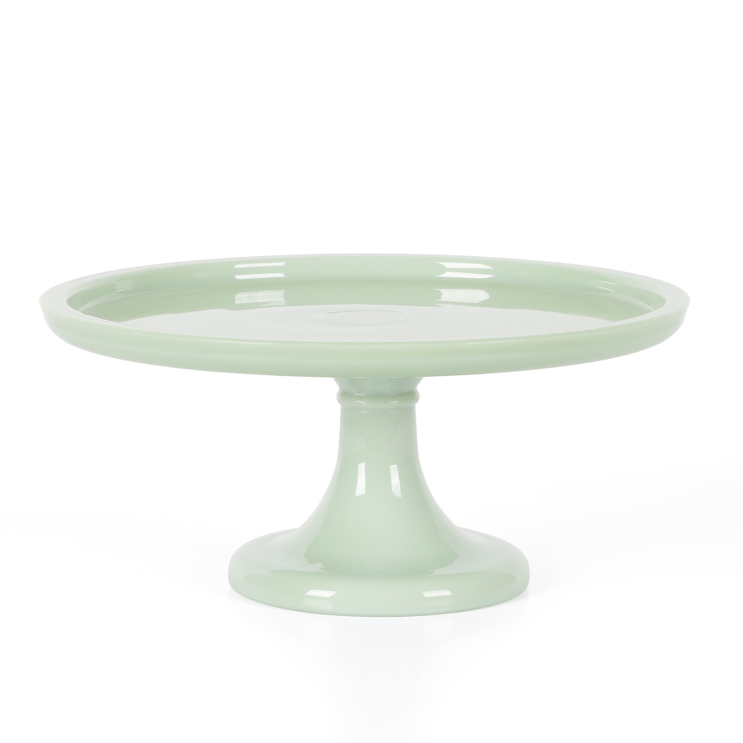 Martha Stewart Highbrook 10 Inch Jadeite Cake Stand With Glass Dome - Image 4