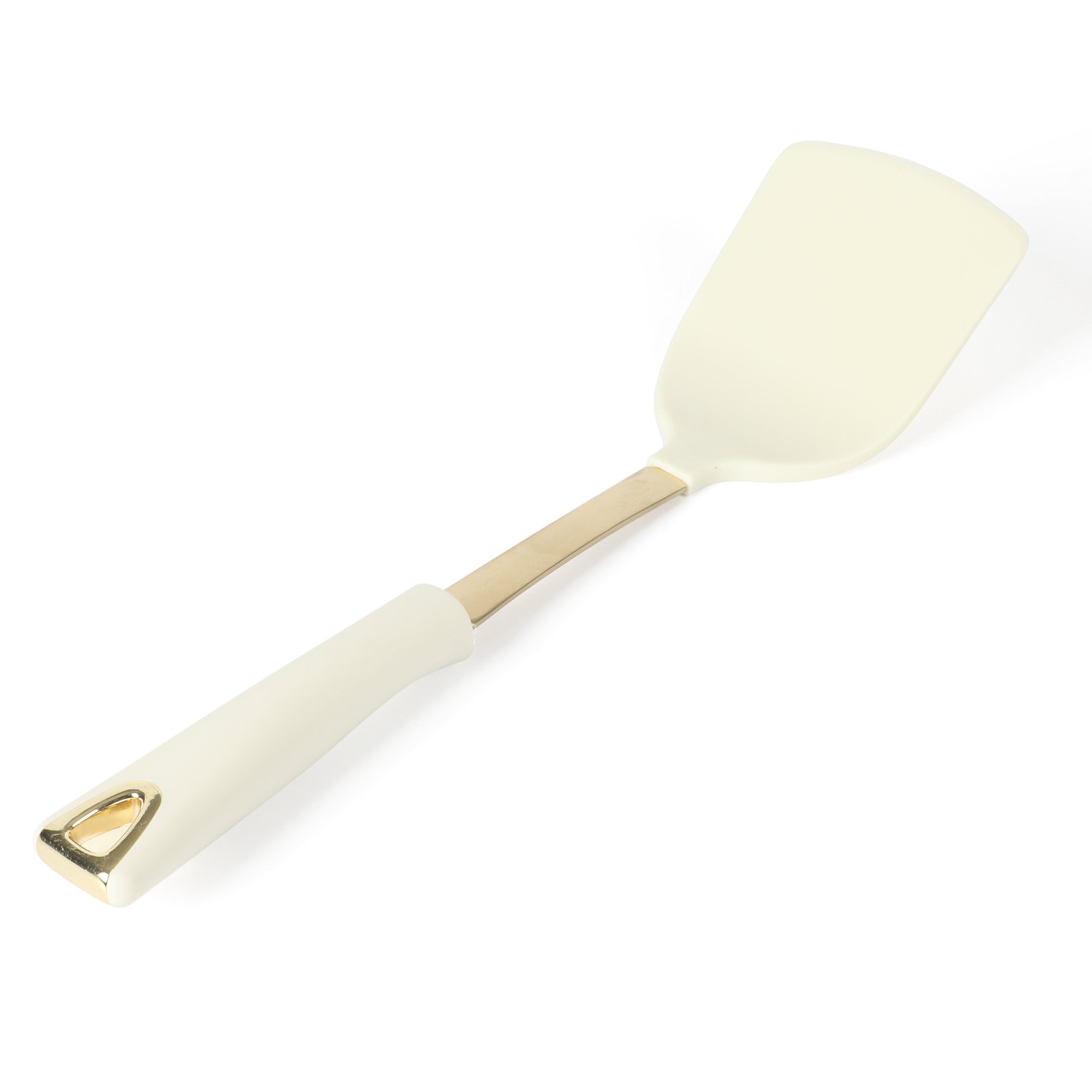 Martha Stewart Lockton 5-Piece Stainless Steel & Nylon Kitchen Tool Set - Linen w/ Gold - Image 8