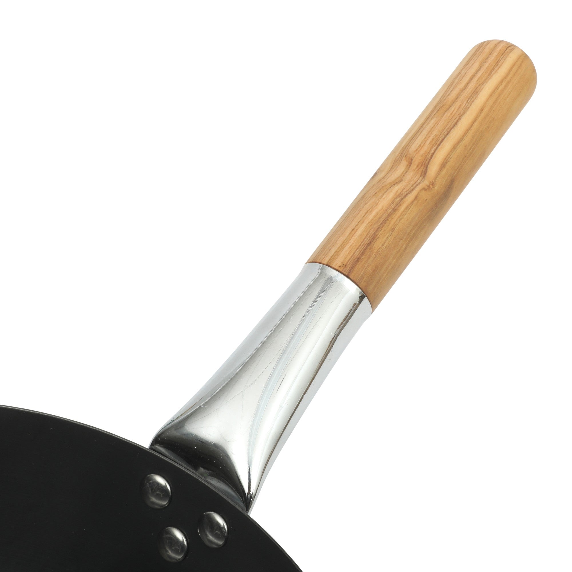 Sur La Table Kitchen Essentials Quick Fire Carbon Steel 13.5" Flat Bottom Wok - Image 5