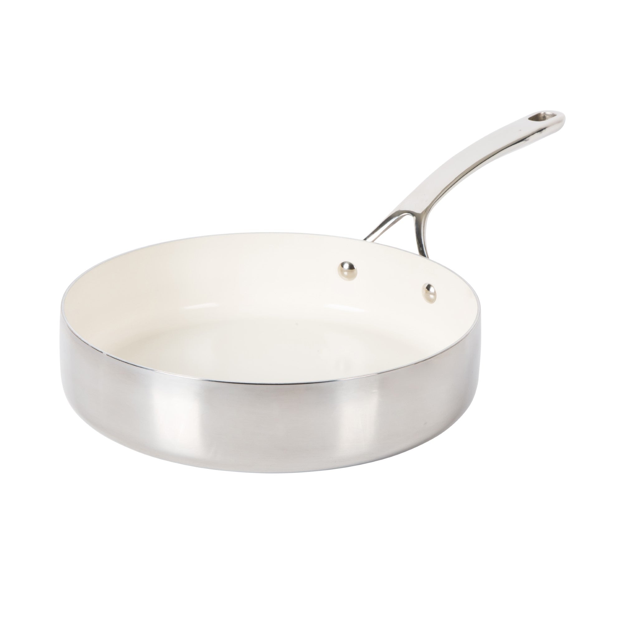 Bloomhouse 10 Inch Triply Stainless Steel Fry Pan W/ Lid W/ Non-Stick Non-Toxic Pro Ceramic Interior Frying Pan - Image 6