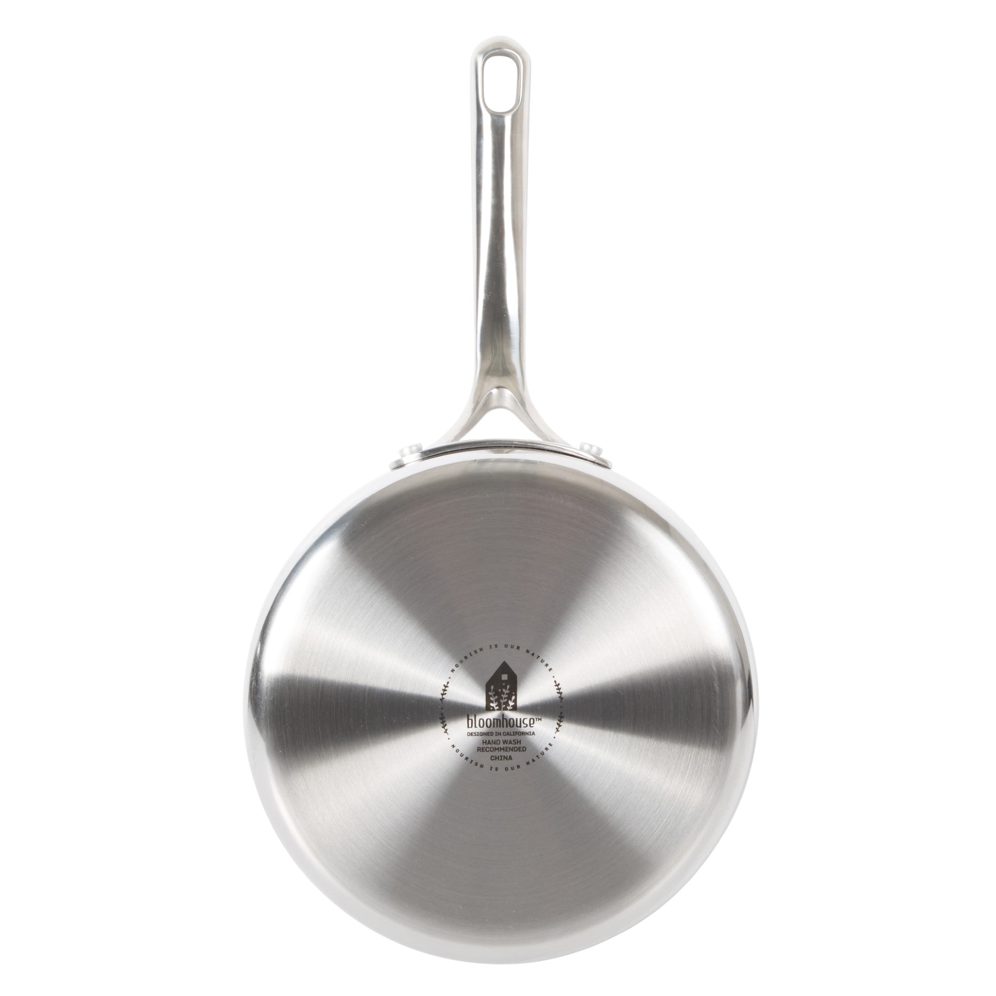 Bloomhouse 8 Inch Triply Stainless Steel Fry Pan w/ Non-Stick Non-Toxic Pro Ceramic Interior Frying Pan - Image 5