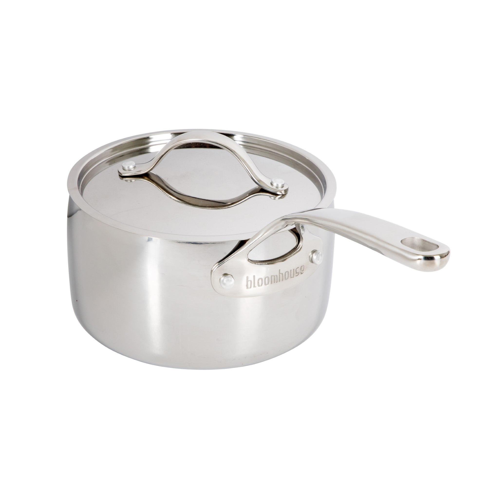 Bloomhouse 3-QT Triply Stainless Steel Sauce Pan w/ Non-Stick Non-Toxic Pro Ceramic Interior - Image 7