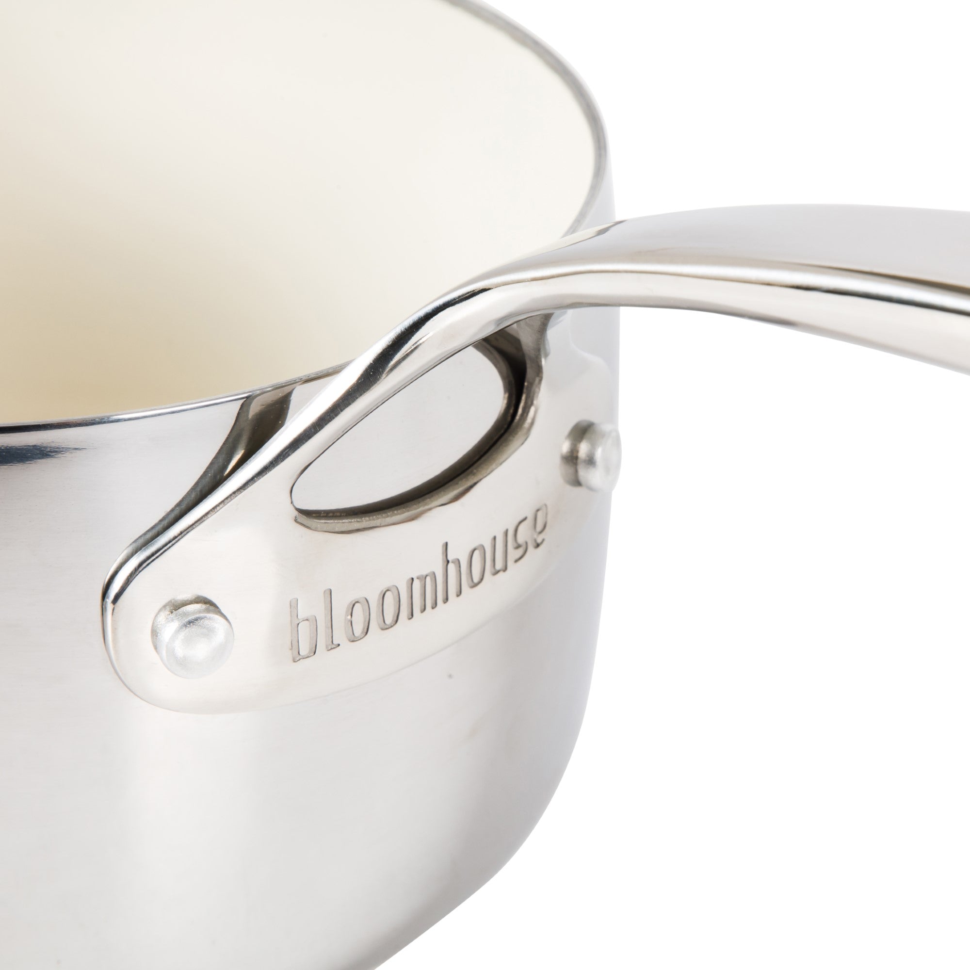Bloomhouse 3-QT Triply Stainless Steel Sauce Pan w/ Non-Stick Non-Toxic Pro Ceramic Interior - Image 9