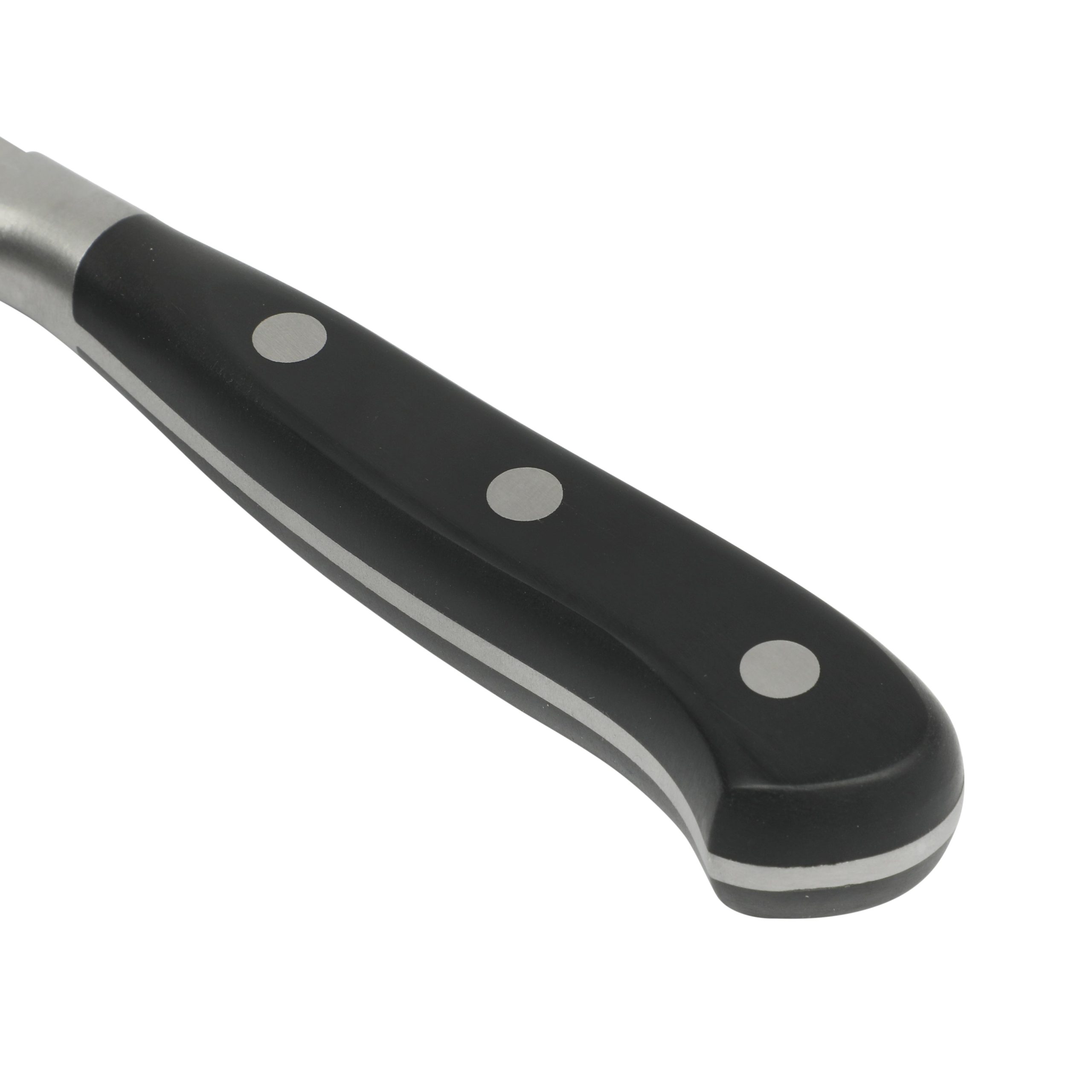 Martha Stewart Carverton 10" Slicer Knife, High Carbon Stainless Steel Kitchen Knive W/ Black Triple Rivet Handle - Image 4