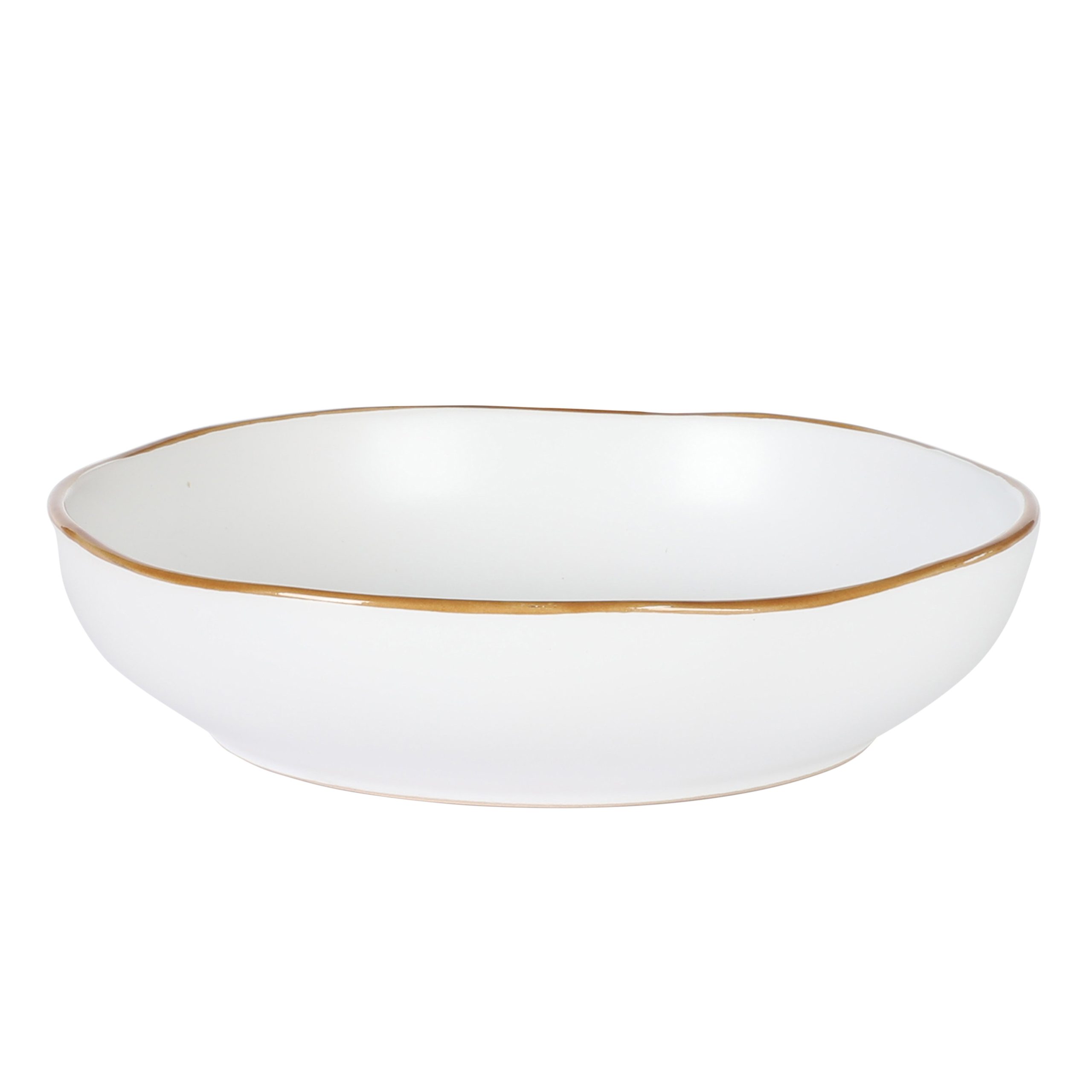 Gibson Home Hazeltine 16 Piece Plates and Bowls Dishes Stoneware Ceramic Dinnerware Set - Image 7