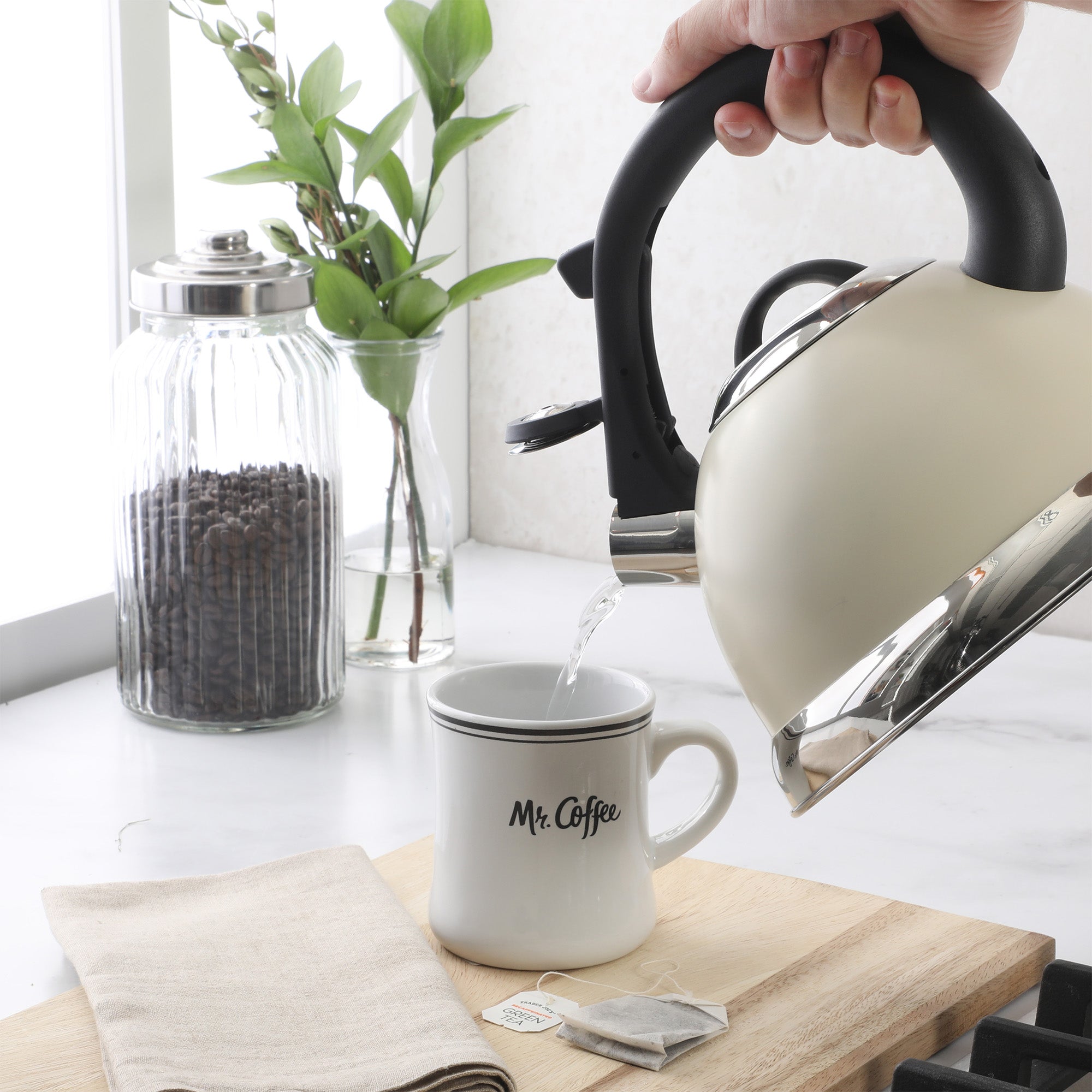 Mr. Coffee Clarefield 2.4 Quart Whistling Tea Kettle – Stovetop Water Kettle with Lid, Heat-Resistant Nylon Handle and Knob, Stainless Steel Trim - Image 12