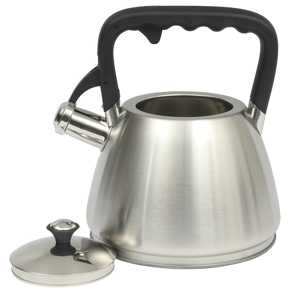 Mr. Coffee Armidale Large 2.5QT Brushed Stainless Steel Whistling Tea Kettle - Image 3