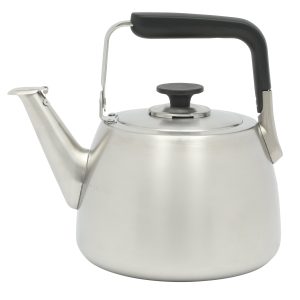 Sur La Table Kitchen Essential Large 2 QT Heavy Gauge Stainless Steel Whistling Tea Kettle