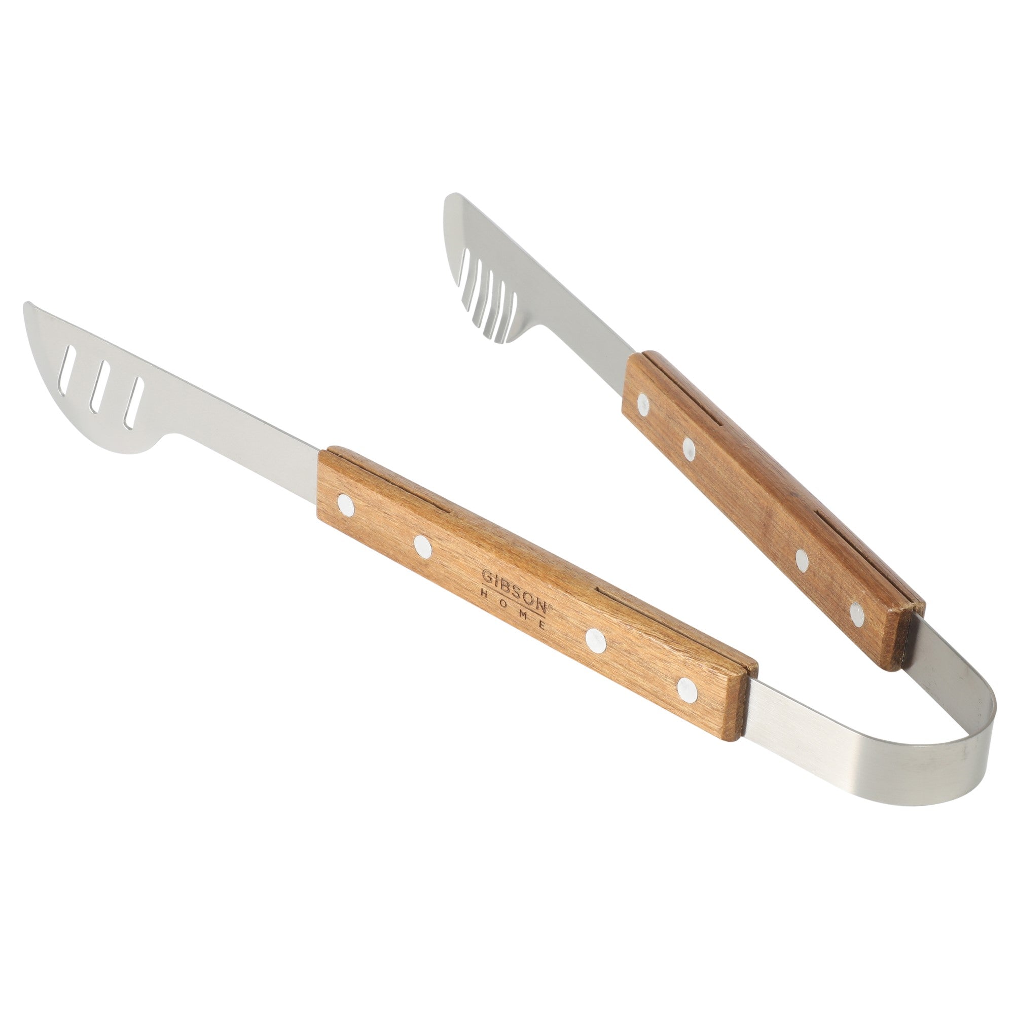Gibson Home Barbeque Pro 8 Piece BBQ Tools W/ Acacia Wood Handles and Aluminum Storage Box - Image 12