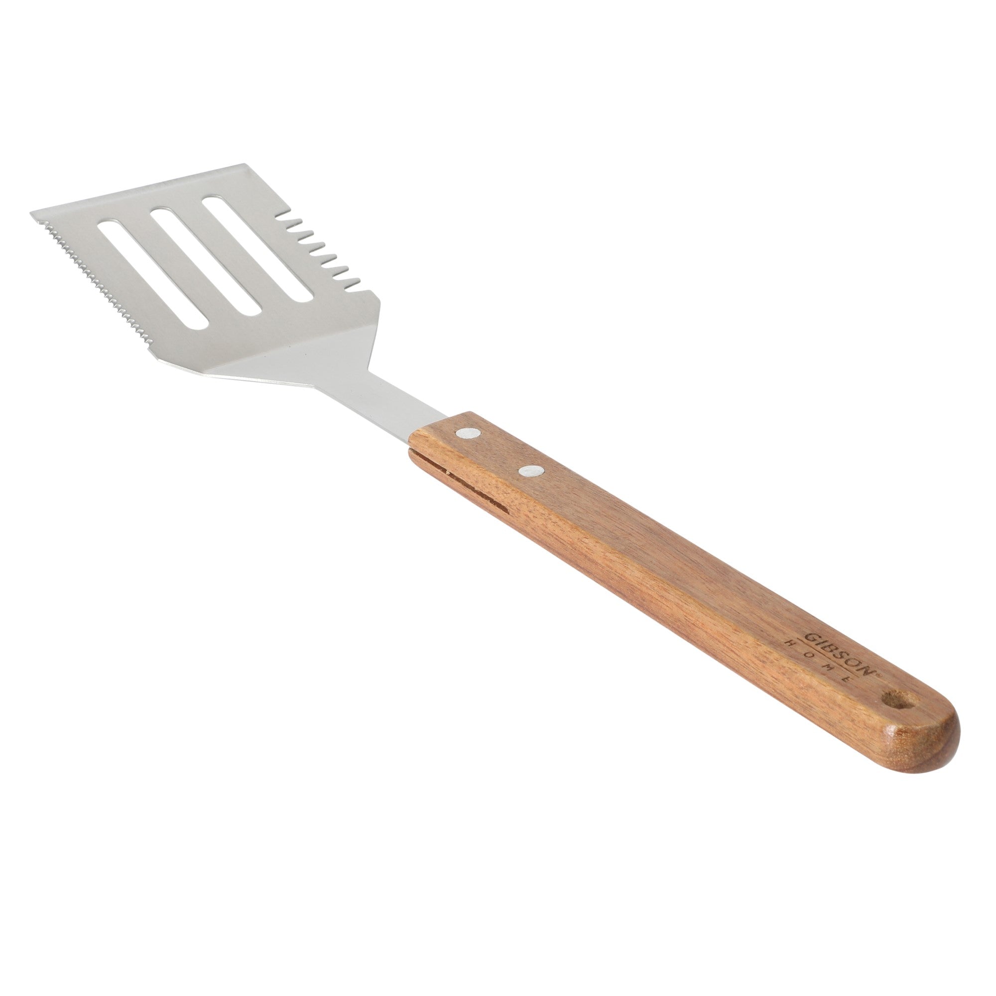 Gibson Home Barbeque Pro 8 Piece BBQ Tools W/ Acacia Wood Handles and Aluminum Storage Box - Image 14