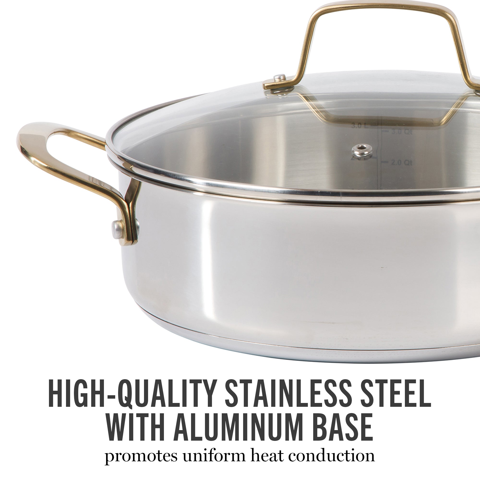 Martha Stewart Castelle 10-Piece Stainless Steel Cookware Set - Image 11