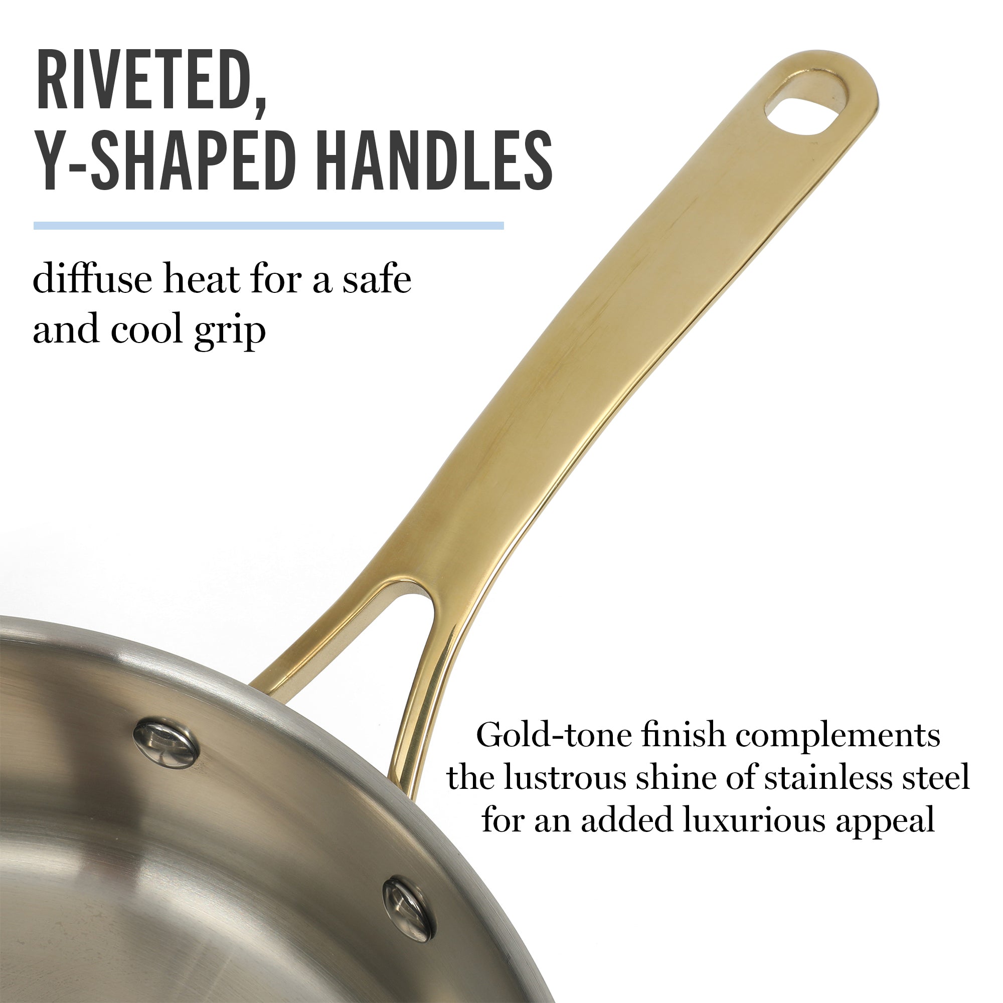 Martha Stewart Castelle 10-Piece Stainless Steel Cookware Set - Image 14