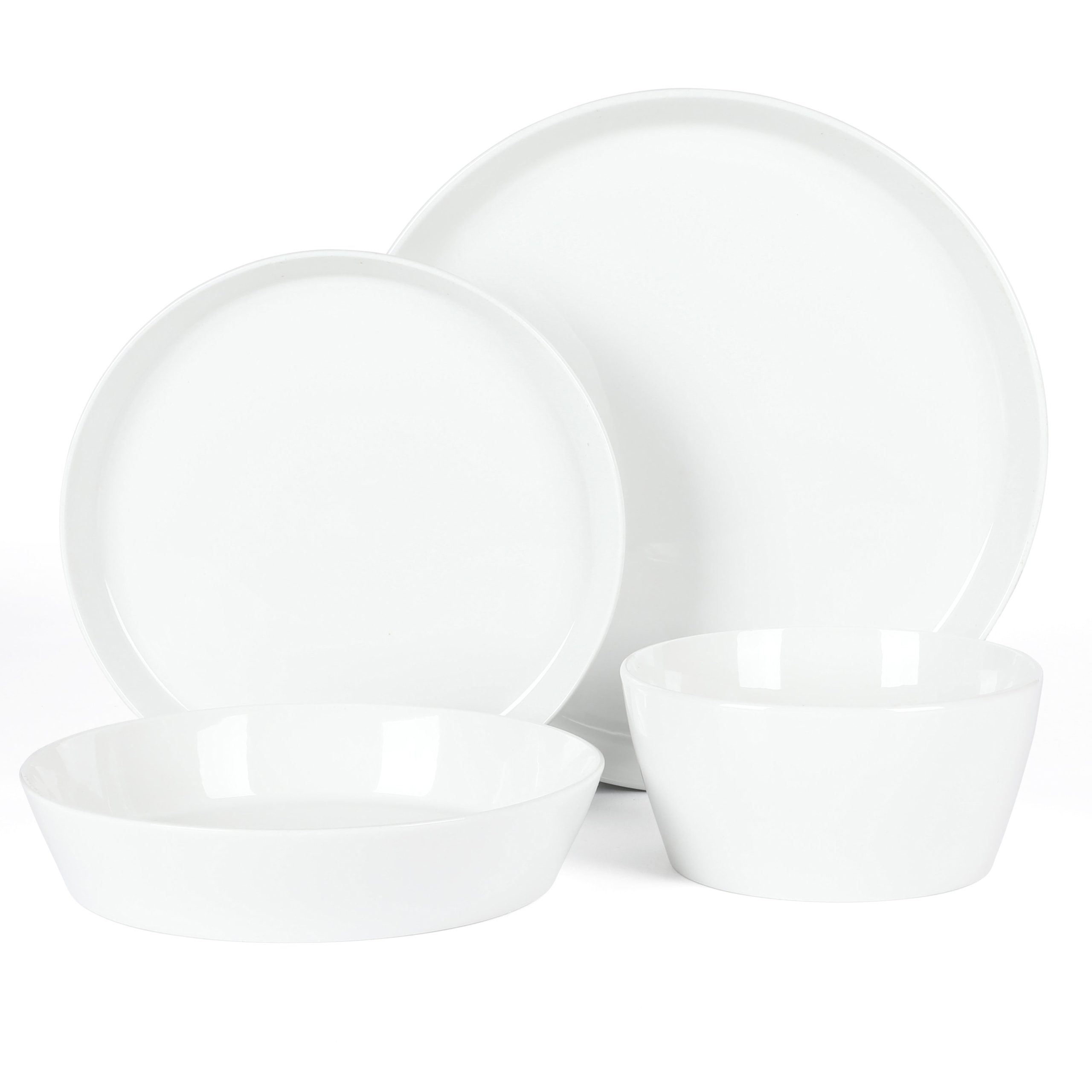 Martha Stewart Selma Chip & Scratch Resistant Dinnerware Set, Plates and Bowls Dishes Set - Image 3