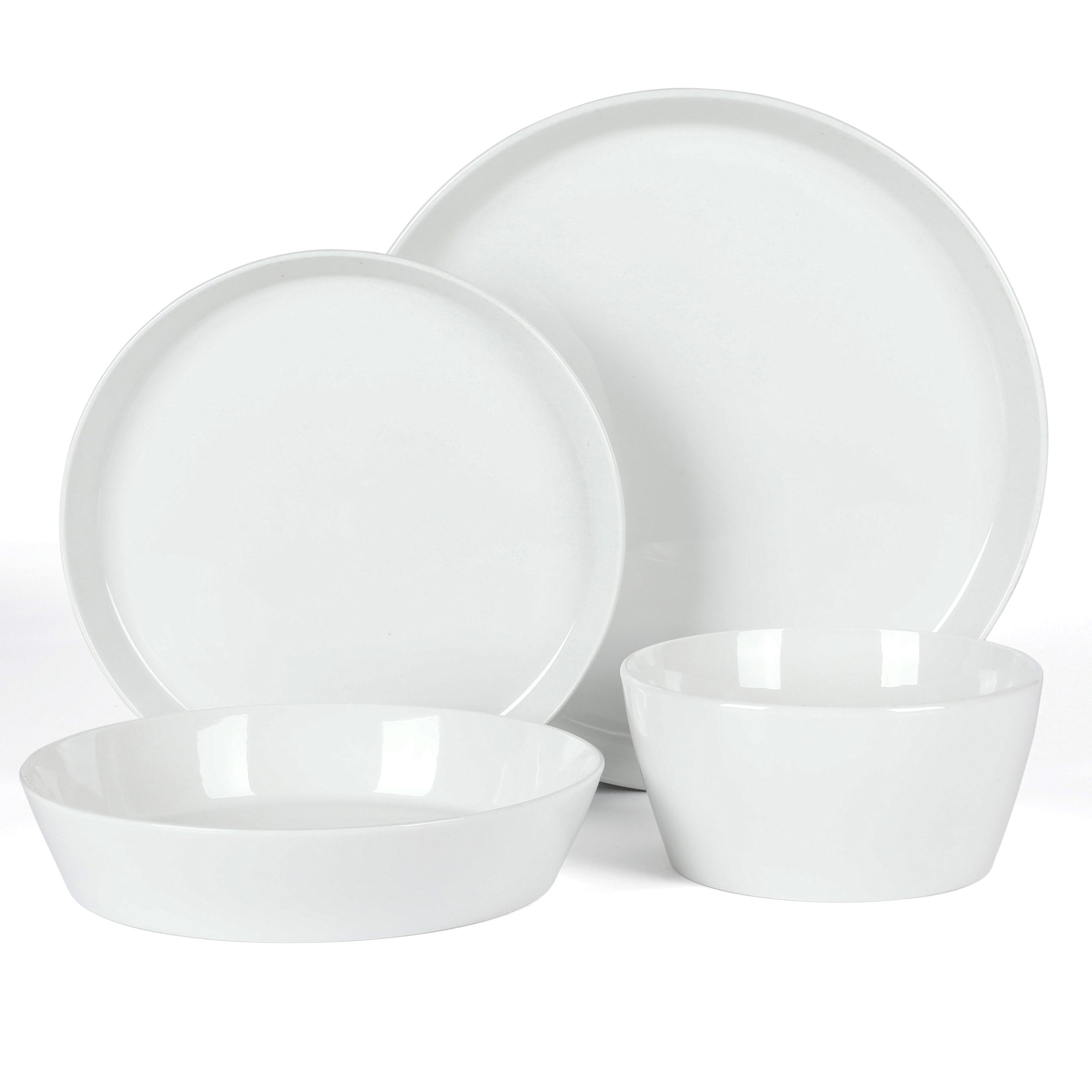 Martha Stewart Selma Chip & Scratch Resistant Dinnerware Set, Plates and Bowls Dishes Set - Image 4