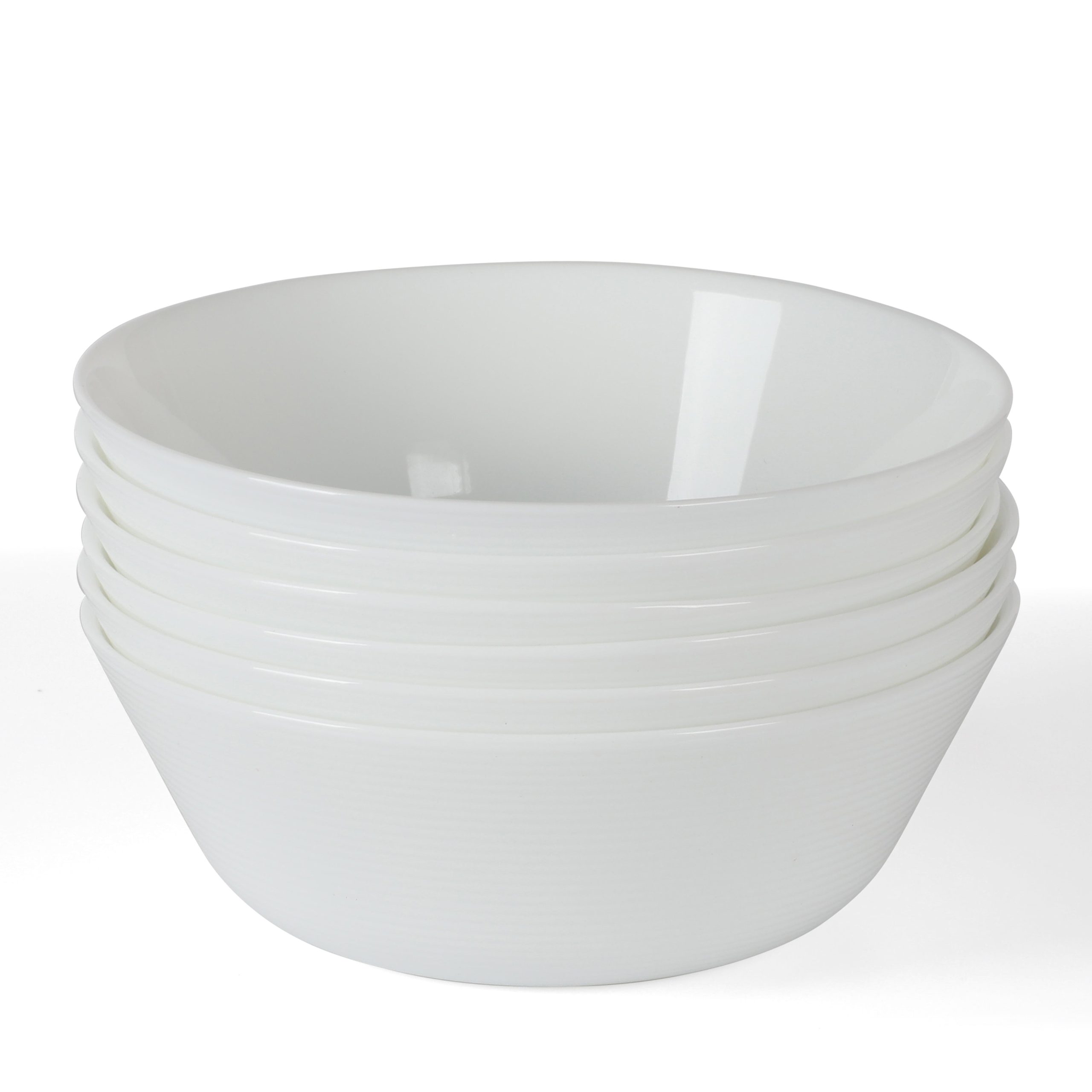 Martha Stewart Opalton 6 Piece 6 Inch Chip and Break Resistant Cereal Bowl - Image 2