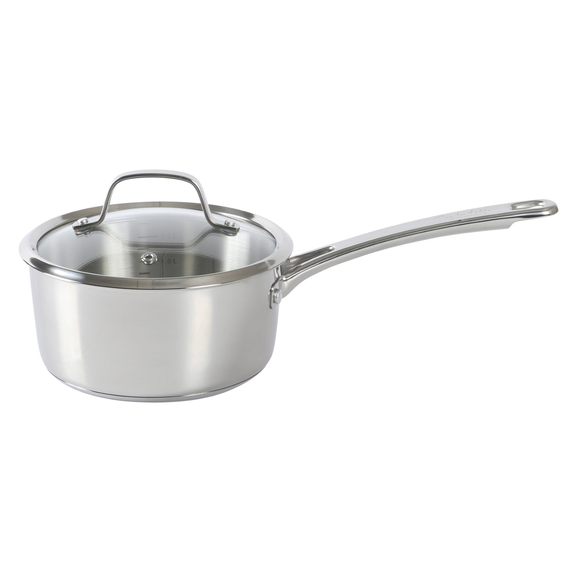 Sur La Table Kitchen Essentials 10 Piece Stainless Steel Non Toxic Pots and Pans Kitchen Cookware Set W/ Triply Encapsulated Base - Induction Safe - Image 9
